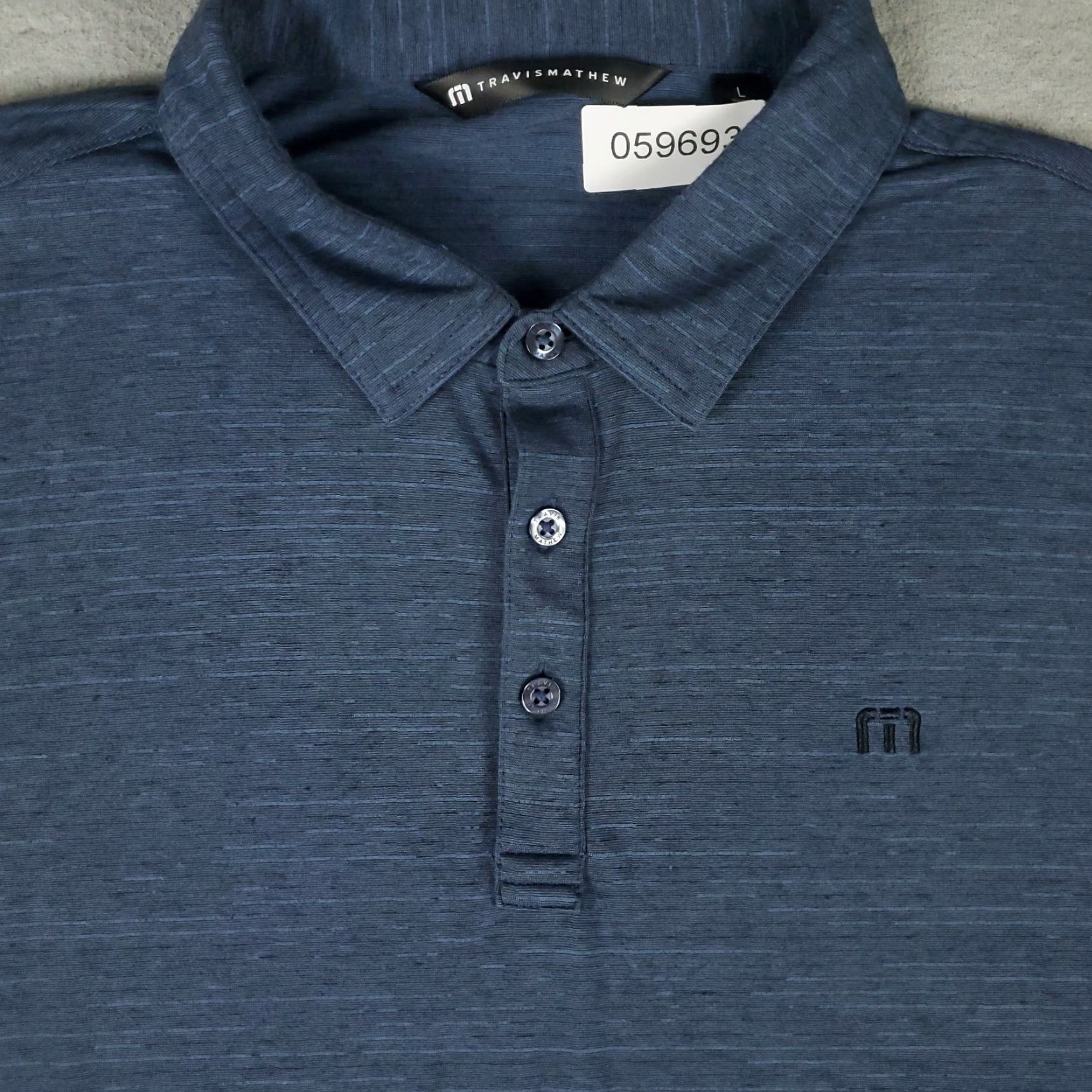 TravisMathew Travis Mathew Polo Shirt Mens Large Blue Golf Casual Short Sleeve Solid Activewear Size US L / EU 52-54 / 3 - 2 Thumbnail