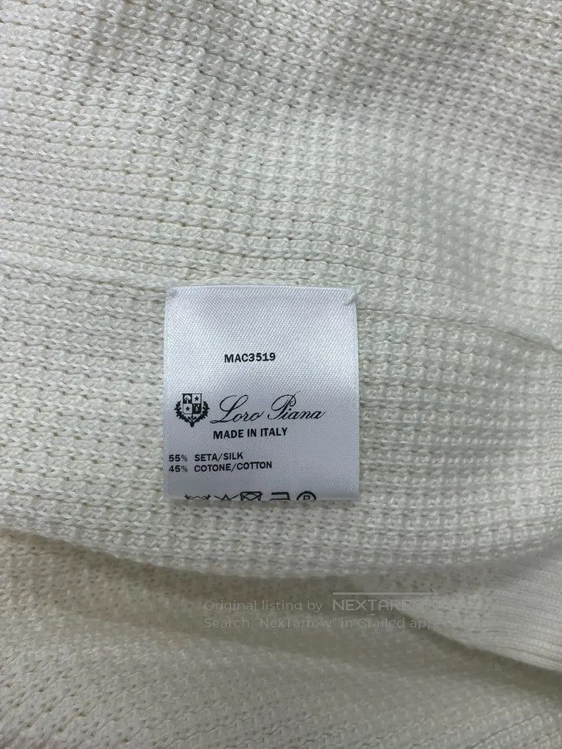 Loro Piana LORO PIANA White Knit Top Size S / US 4 / IT 40 - 5 Thumbnail