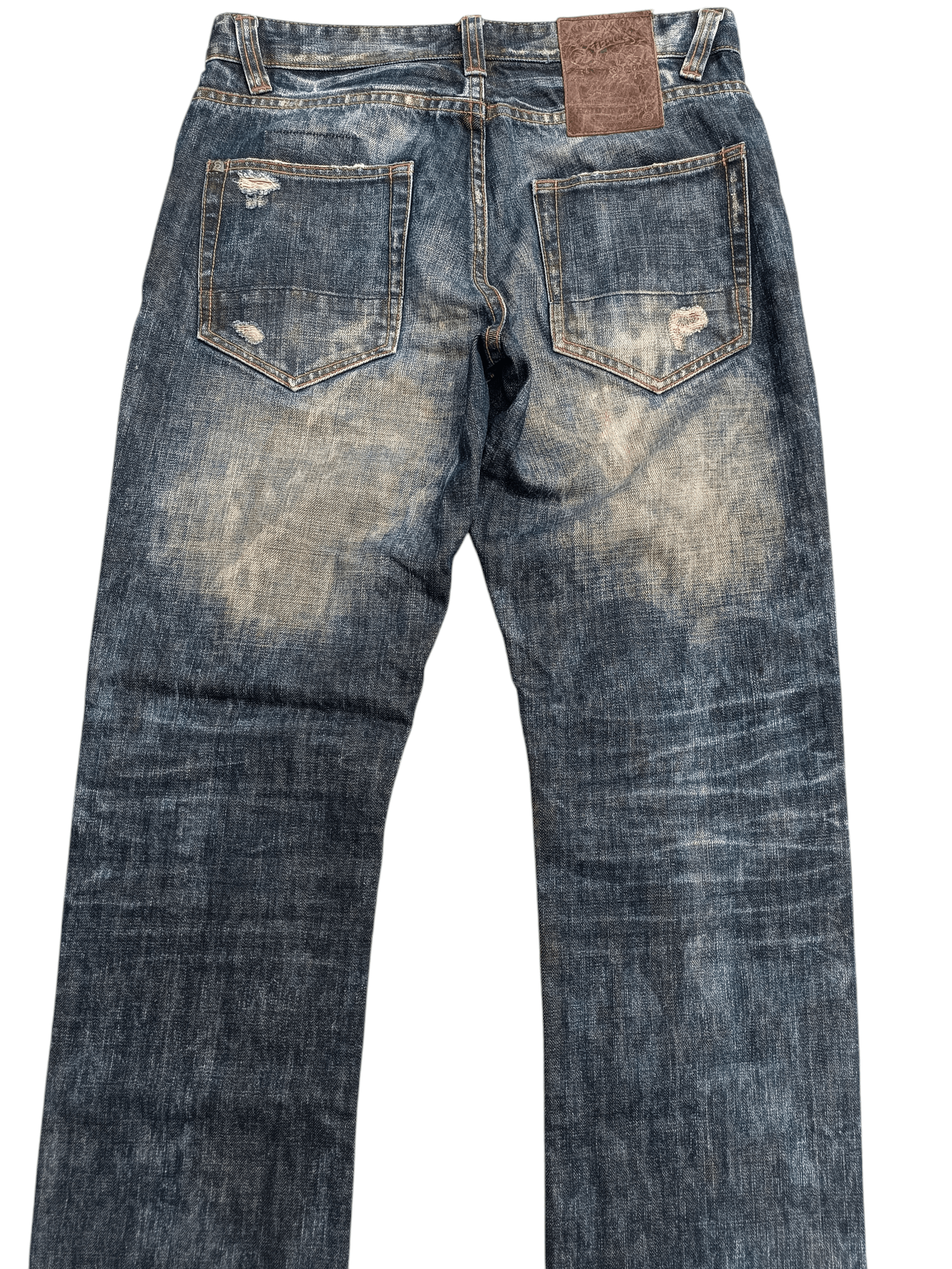 Tornado Mart STRIVERS & CO UNION MADE TIE DYE DISTRESSED WHISKERS FADED Size US 30 / EU 46 - 18 Thumbnail