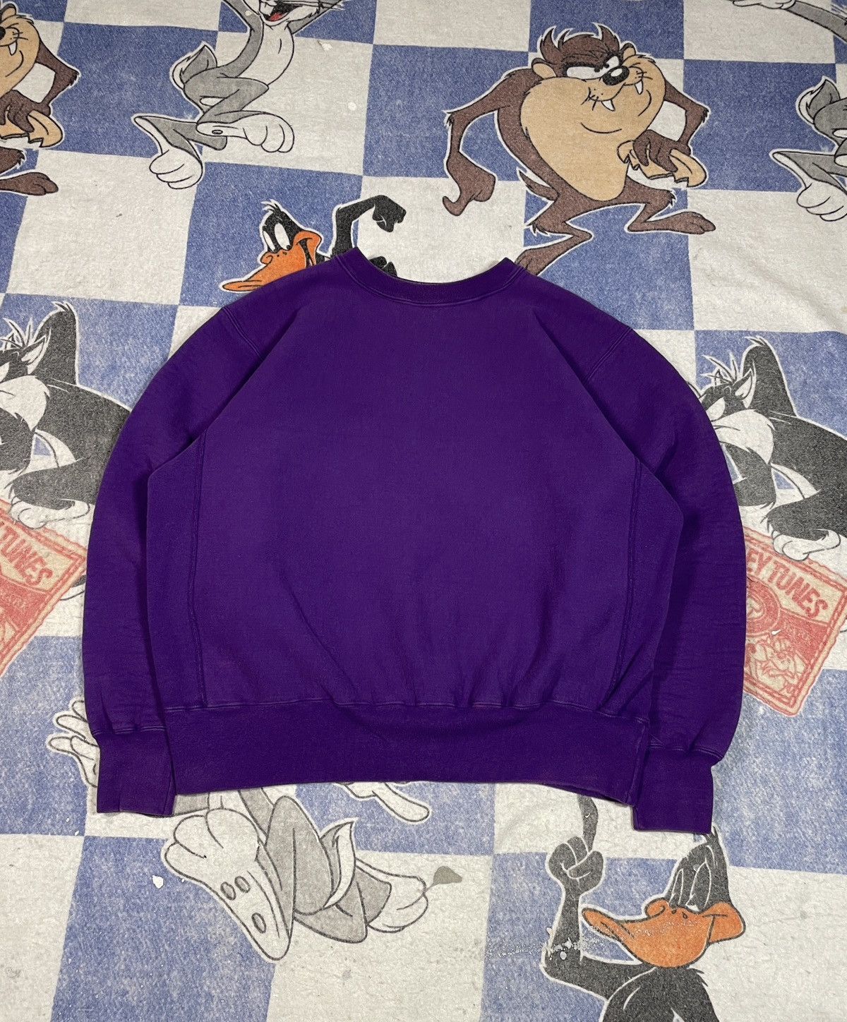Vintage Vintage cotton exchange blank sweatshirt Size US XL / EU 56 / 4 - 1 Thumbnail