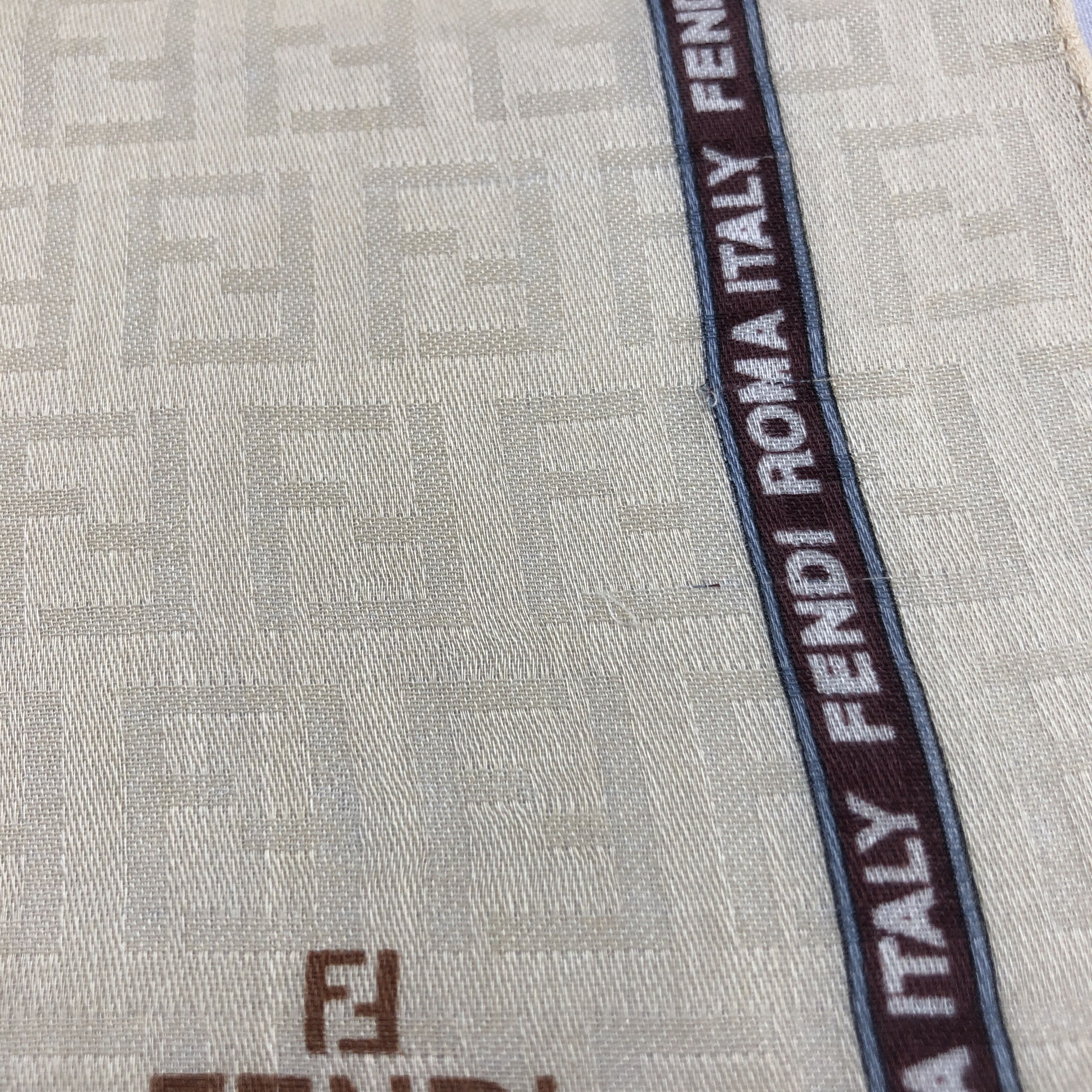 Japanese Brand Fendi Handkerchief Neckerchief Bandana H3075 Size ONE SIZE - 4 Thumbnail