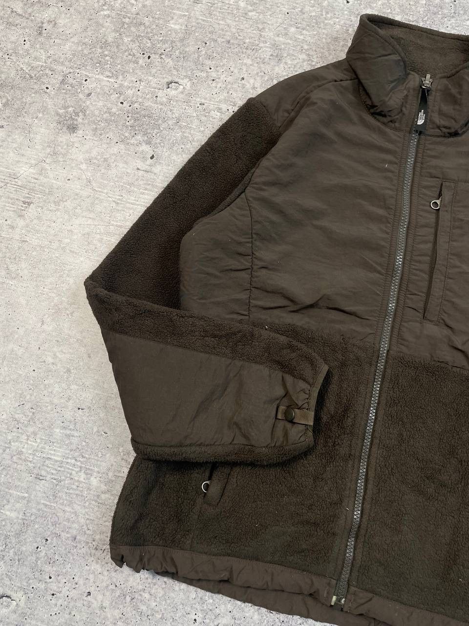 The North Face Vintage The North Face Brown Fleece Nylon Jacket Y2K Size S / US 4 / IT 40 - 4 Thumbnail