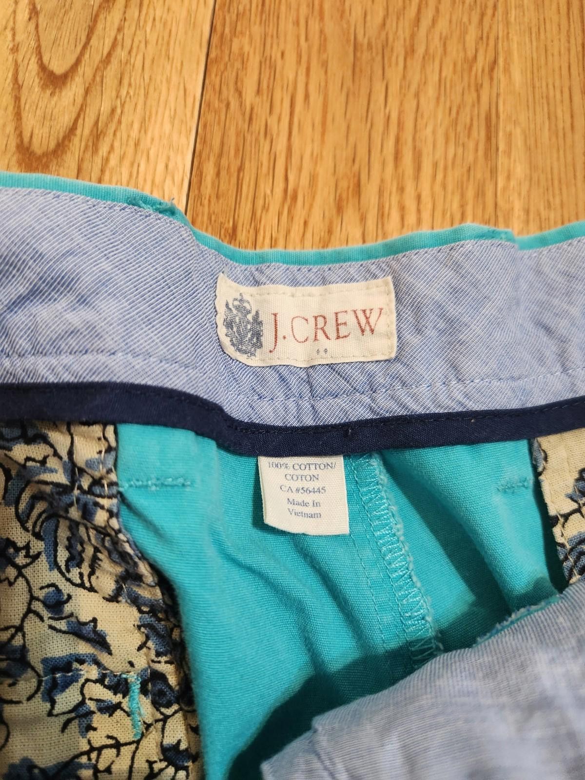 J.Crew Vintage J.Crew Casual Chino Shorts Teal Turquoise Men's 32 Size US 33 - 2 Thumbnail