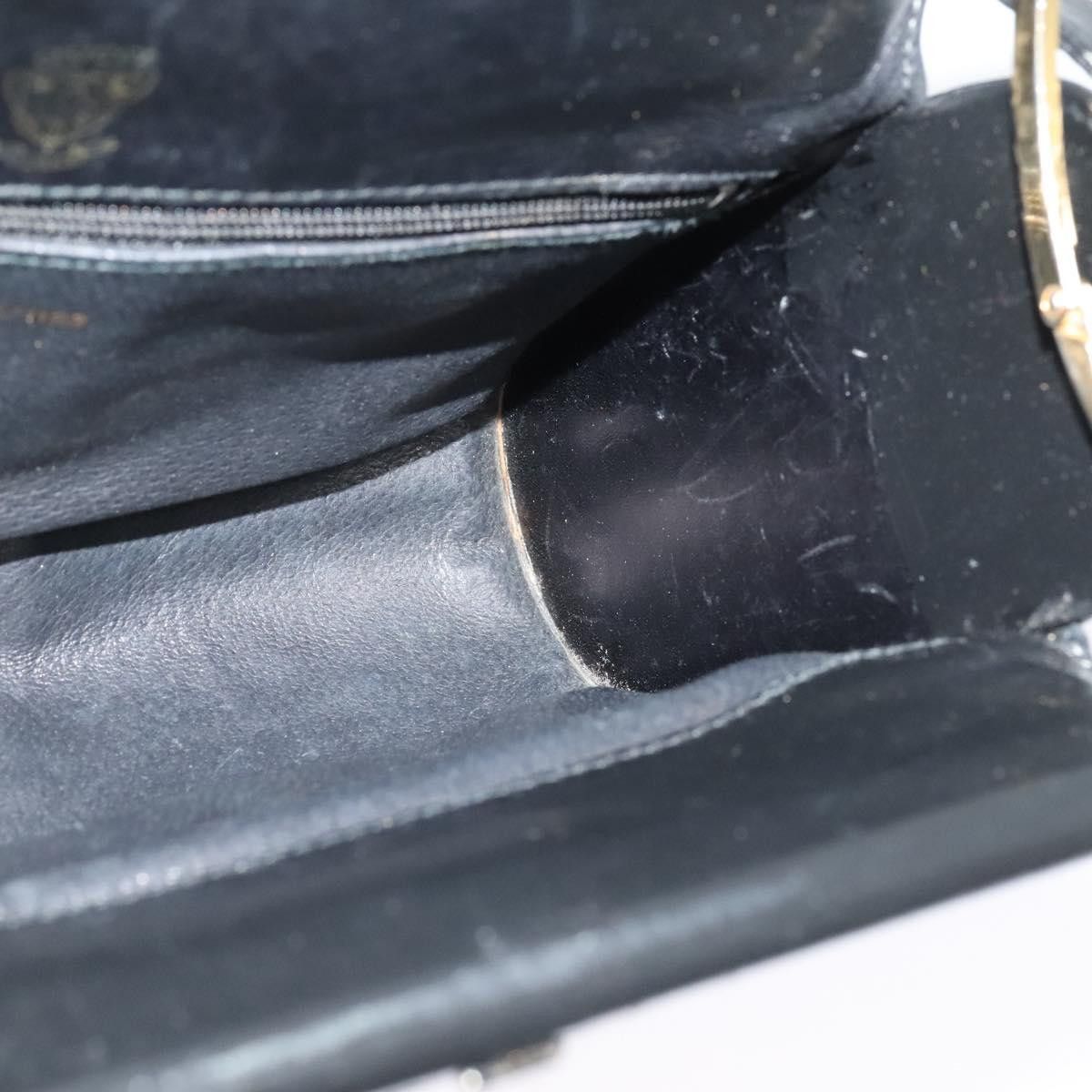 Gucci GUCCI Micro GG Canvas Shoulder Bag Leather Gold Black Size ONE SIZE - 17 Thumbnail