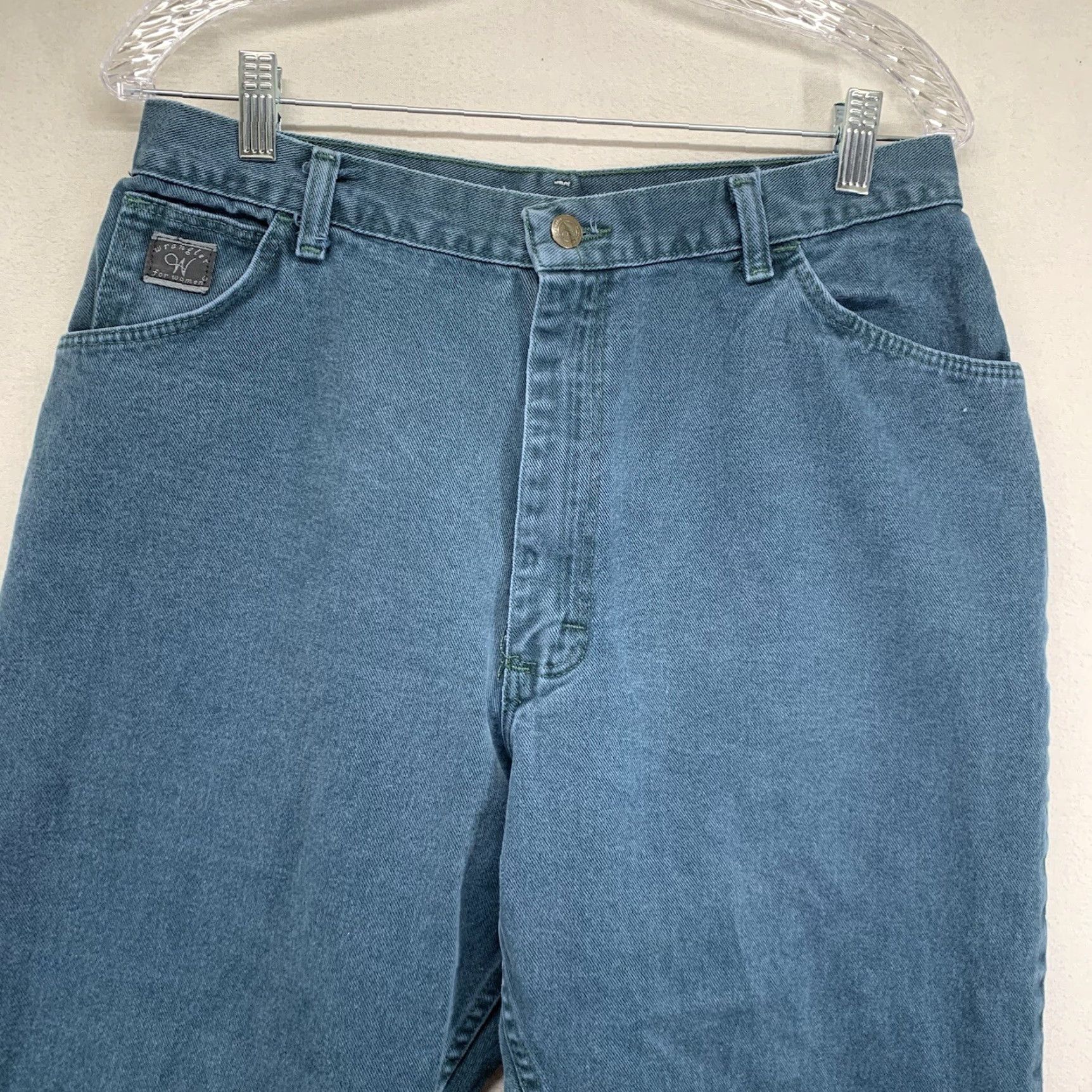 Wrangler VINTAGE Wrangler Jeans Denim 1980s Women's 32x26 USA Made Green High-Rise Mom Fit 5-Pocket Size 24" / US 00 / IT 34 - 3 Thumbnail