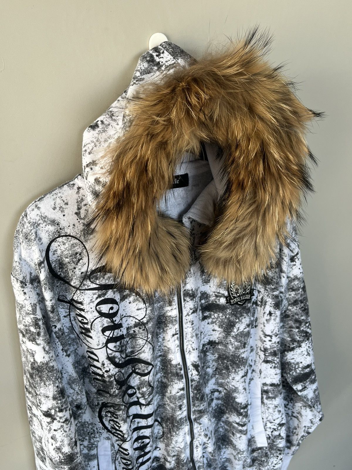 If Six Was Nine × Japanese Brand × Le Grande Bleu (L.G.B.) JAPANESE WILD LIFE FUR ZIP HOODIE GOTHIC SEDITIONARIES PUNK Size US L / EU 52-54 / 3 - 4 Thumbnail