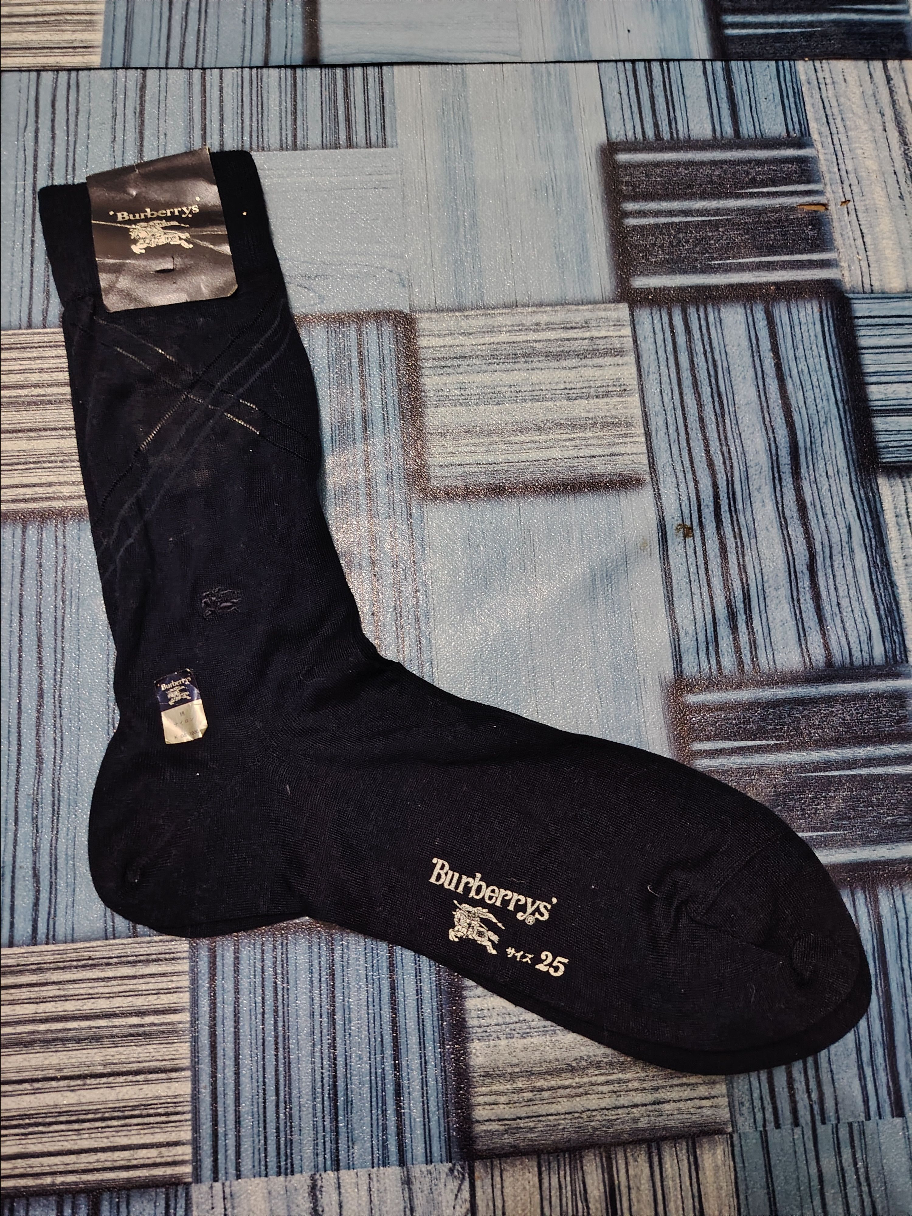 Burberry Burberrys soft socks dark blue Size ONE SIZE - 5 Thumbnail