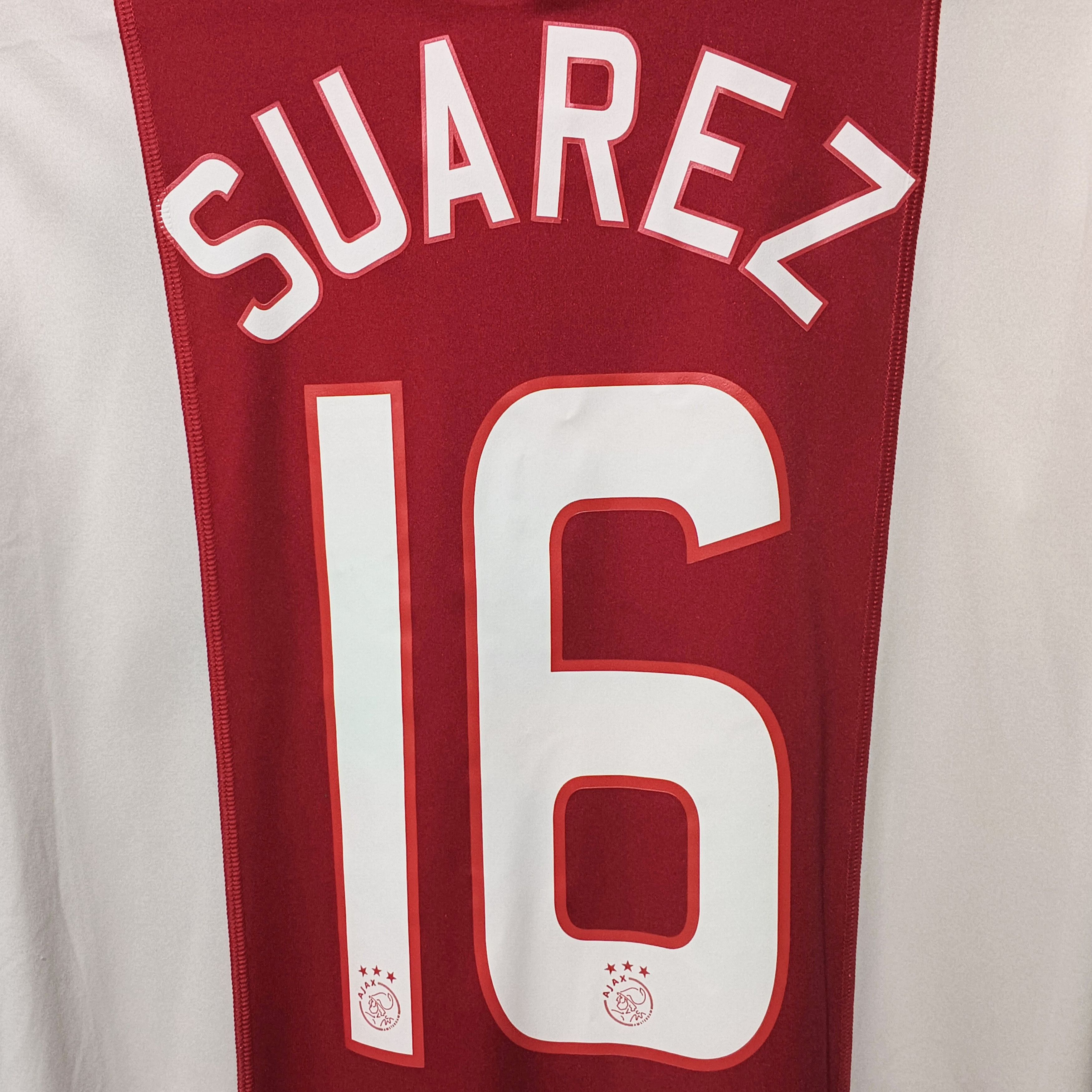 Adidas Ajax Amsterdam 2008-2009 Home Jersey Luis Suarez Size US XL / EU 56 / 4 - 4 Thumbnail