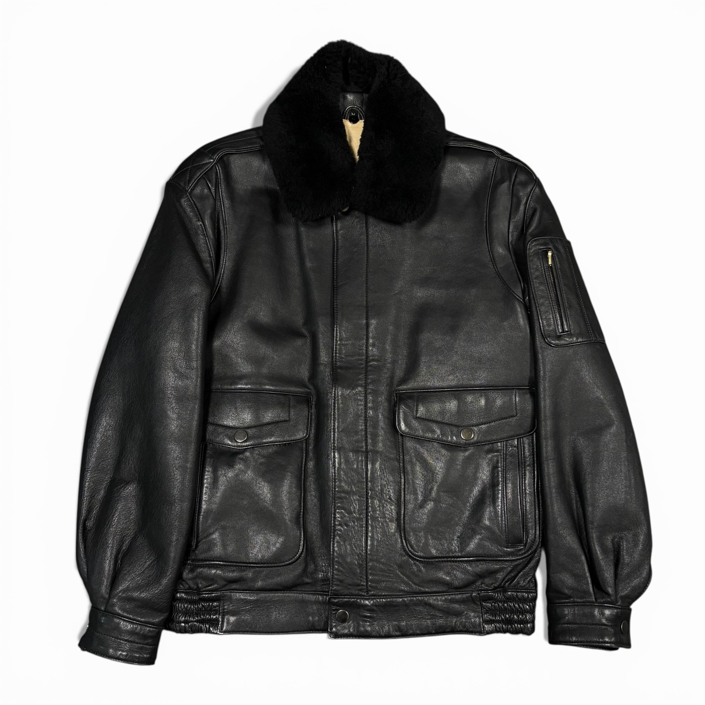 Adidas × Vintage Adidas Equipment leather jacket EQT 90s 80s