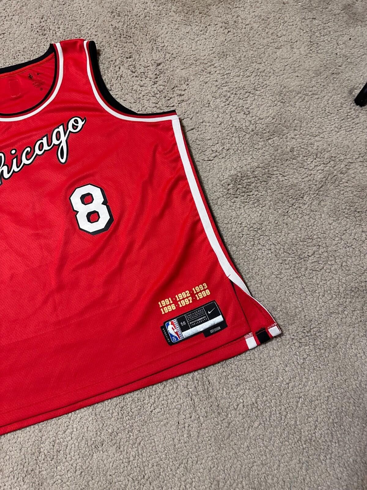 Nike Nike Chicago Bulls Zach Lavine City Edition Jersey 2021-22 Size US XXL / EU 58 / 5 - 2 Thumbnail