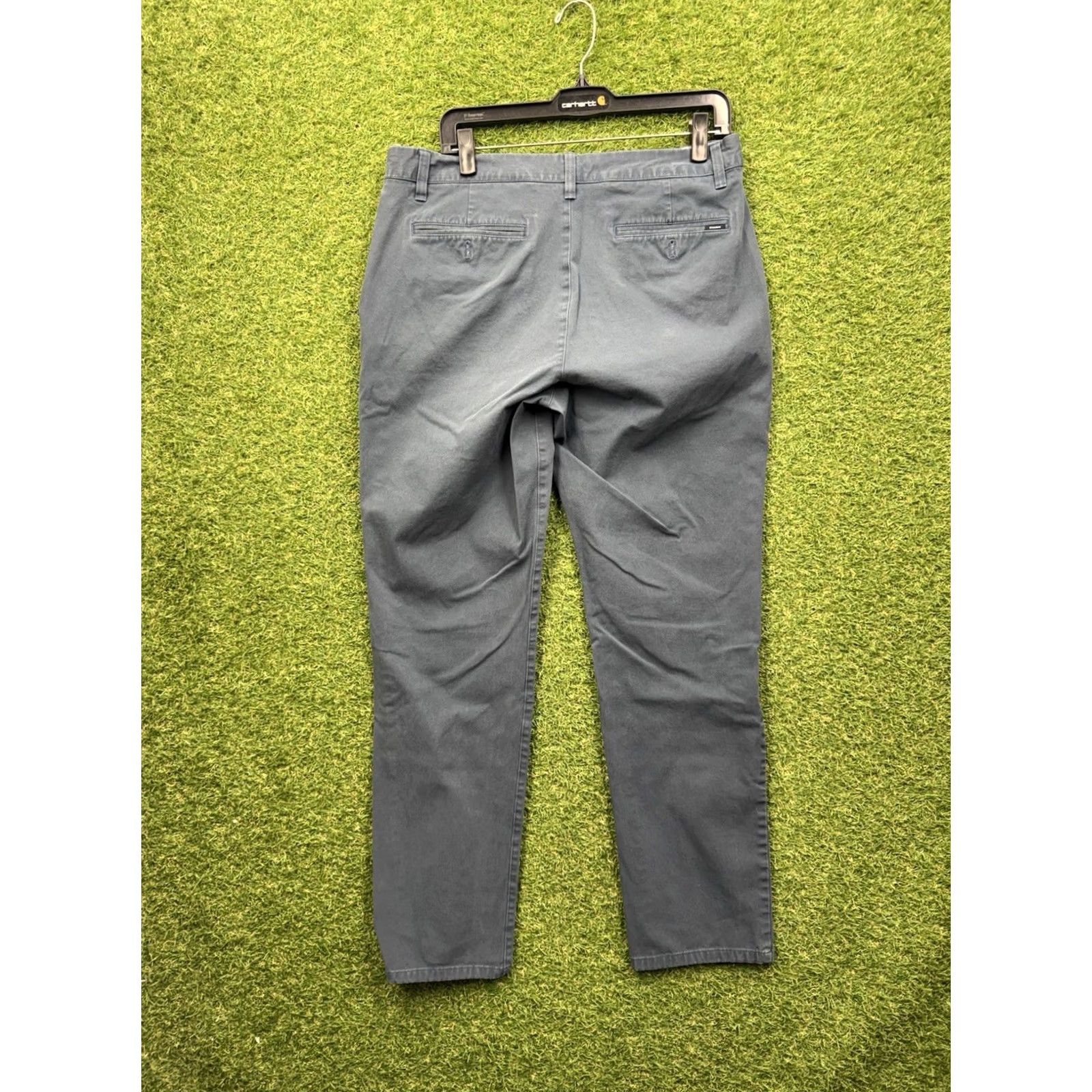Bonobos Bonobos Weekday Warrior Slim Pants Mens 34x32 Cotton Spandex Chino Grey 4 Way Stretch Casual Dress Straight Hem Spring Fall Summer Modern Preppy Mens Size US 34 / EU 50 - 2 Thumbnail