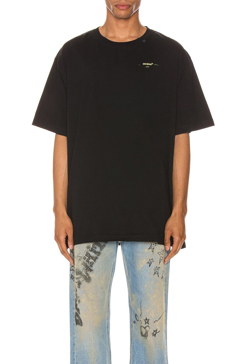 Off-White Black and Yellow Acrylic Arrows Oversized T-Shirt Size US M / EU 48-50 / 2 - 4 Thumbnail