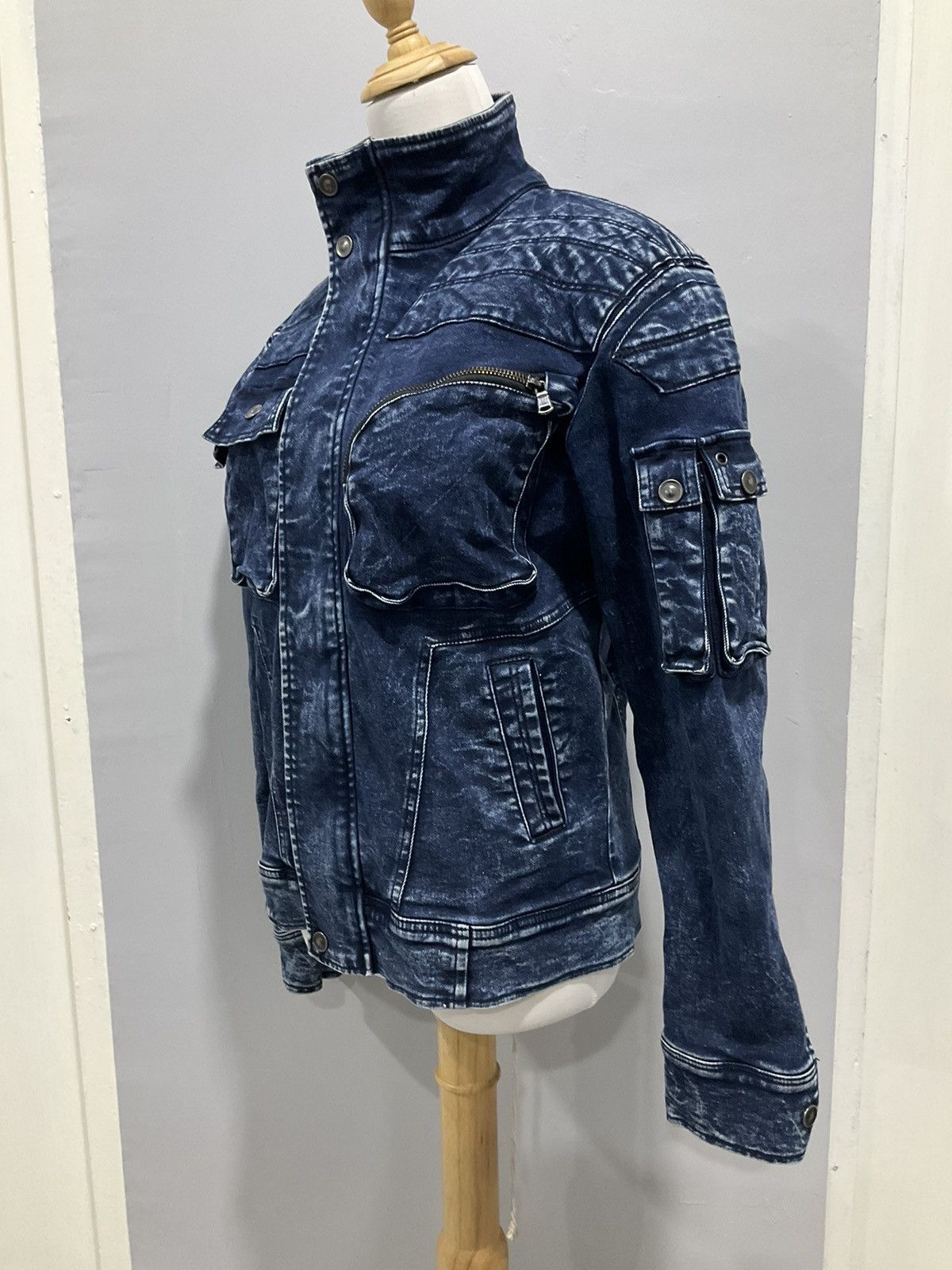 If Six Was Nine × Japanese Brand × Le Grande Bleu (L.G.B.) Rare Jacket Biker Denim Japan Brand Size S / US 4 / IT 40 - 3 Thumbnail
