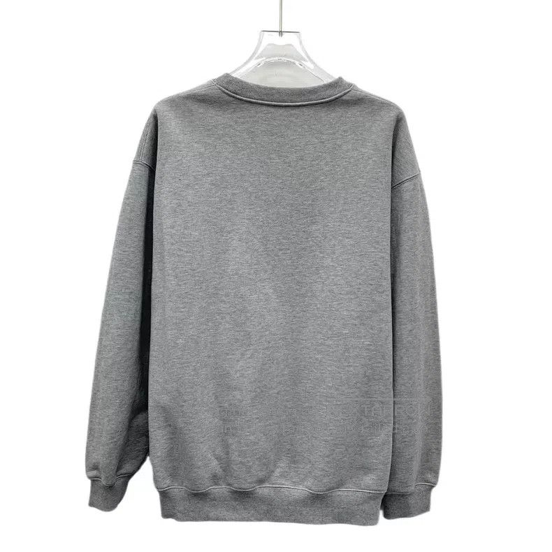 Gucci Gucci 24 gray logo letter print cotton round-neck long-sle Size US XS / EU 42 / 0 - 2 Thumbnail
