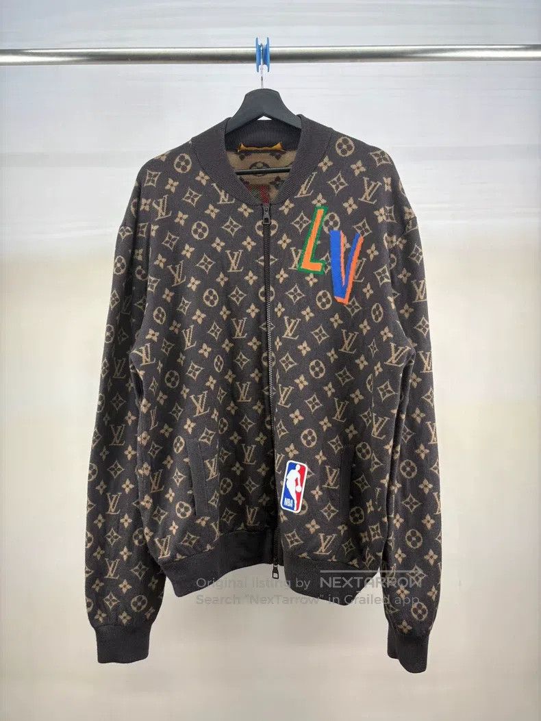 Louis Vuitton Louis Vuitton Nba full print co-branded zipper wool jacket Size US XXL / EU 58 / 5 - 1 Thumbnail
