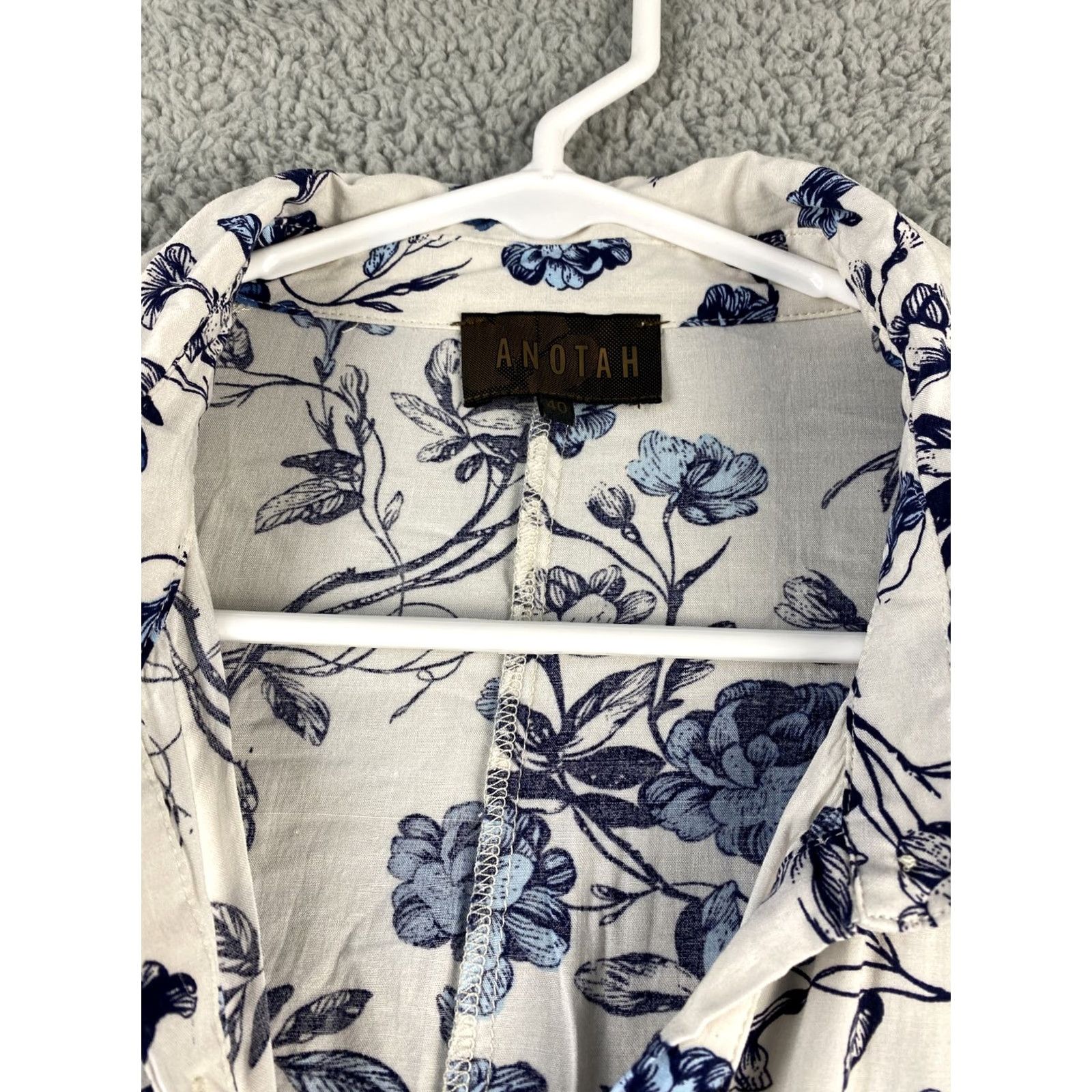 Vintage VINTAGE Anotah Women Floral T-Shirt Plus Size Casual Loose Blouse Summer 34-34 Womens Size XL / US 12-14 / IT 48-50 - 3 Thumbnail