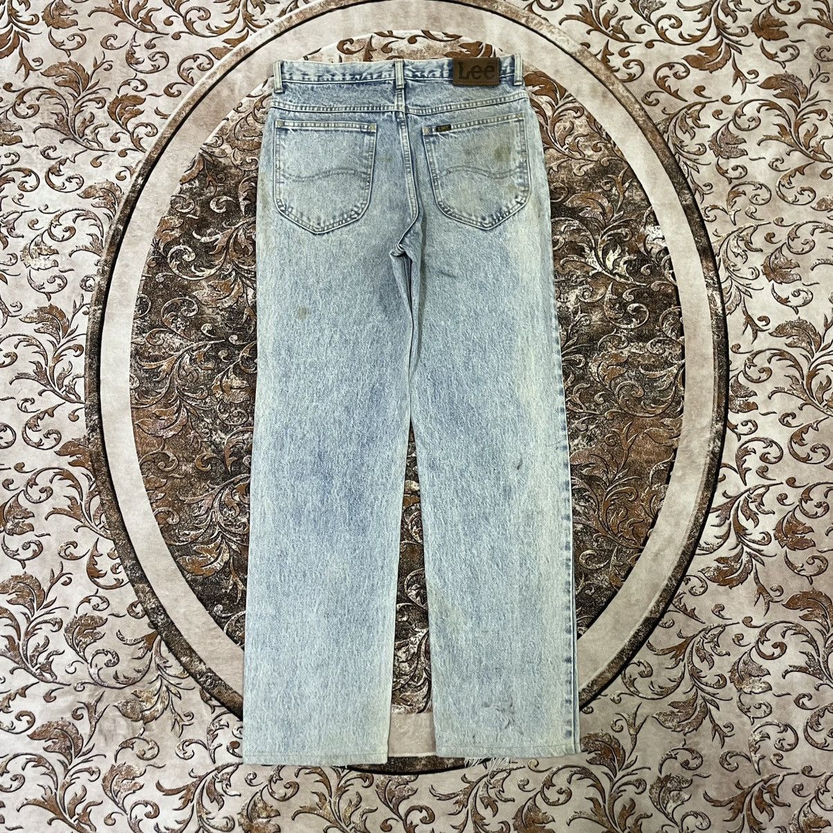 Lee 🔥Vintage 80s Lee Riders Stoned Washed Distress Denim Jeans Size US 31 - 4 Thumbnail