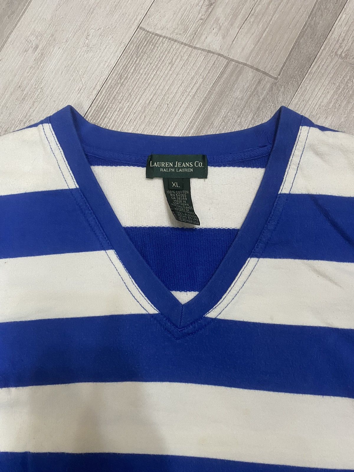 Lauren Ralph Lauren × Polo Ralph Lauren Lauren jeans co ralph lauren stripes v-neck sweatshirt Size US L / EU 52-54 / 3 - 2 Thumbnail
