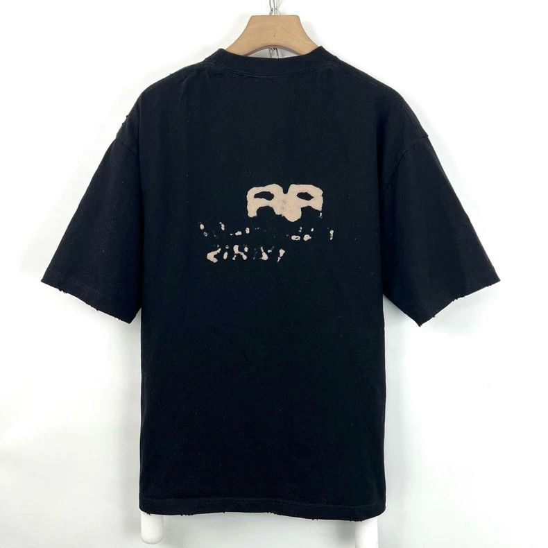 Balenciaga Balenciaga Black double-B graffiti short sleeve Size US M / EU 48-50 / 2 - 2 Thumbnail