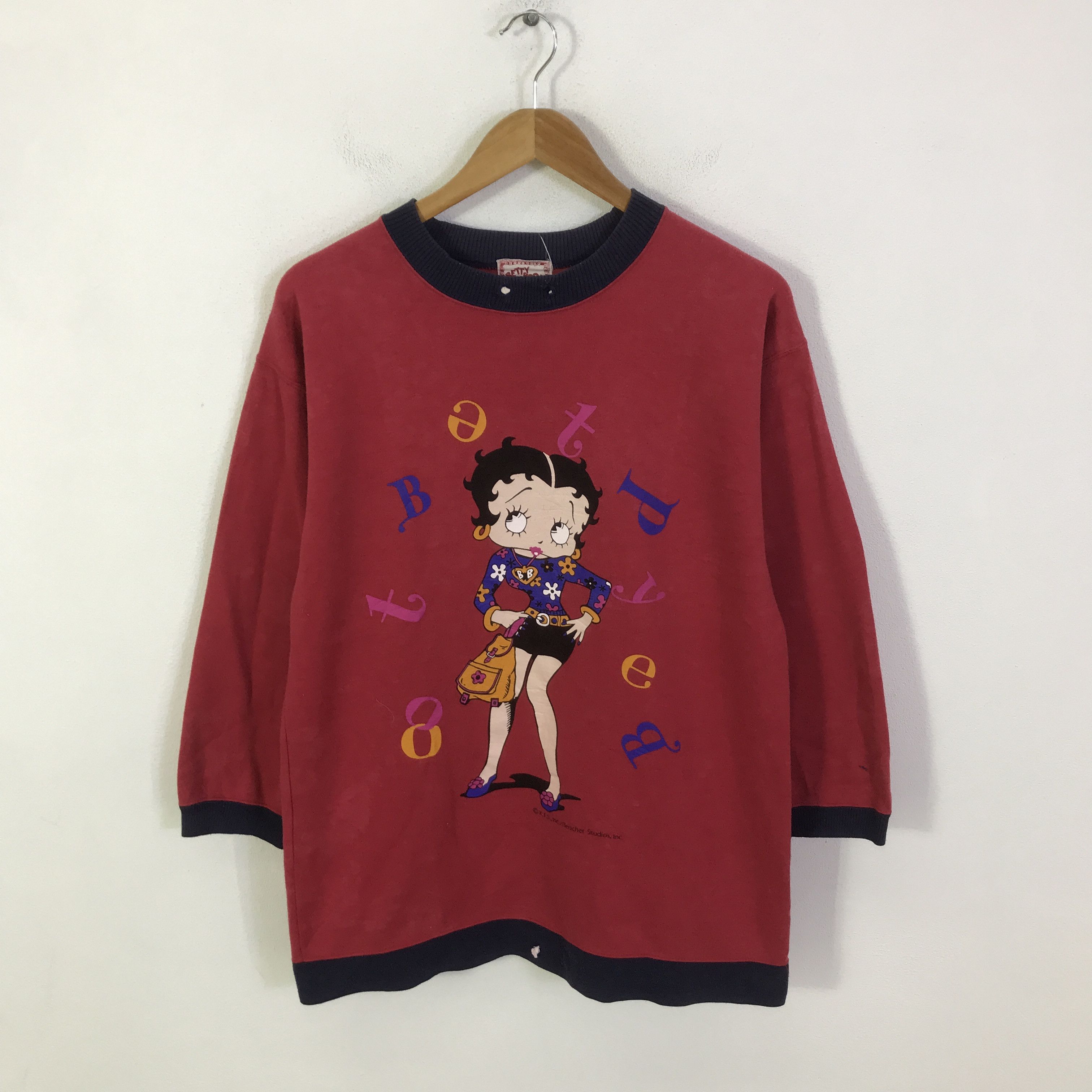 Japanese Brand betty boop woman sweatshirt K115B19 Size US L / EU 52-54 / 3 - 1 Thumbnail