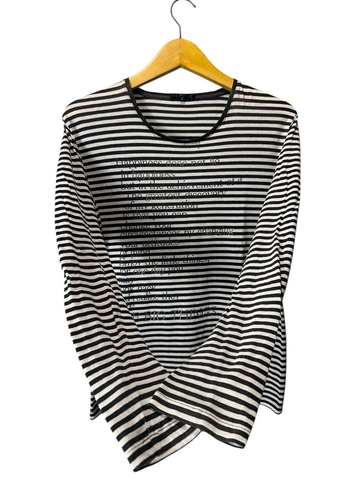 Hysteric Glamour STRIPED POEM LONG SLEEVE IFSIXWASNINE LGB STYLE Size M / US 6-8 / IT 42-44 - 3 Thumbnail