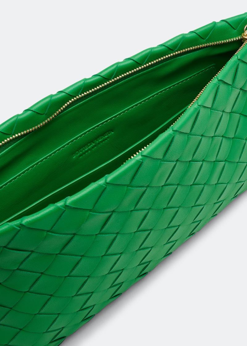 Bottega Veneta o1lf3ng10525 Size: OS / Intrecciato Small Pouch in Green Size ONE SIZE - 4 Thumbnail