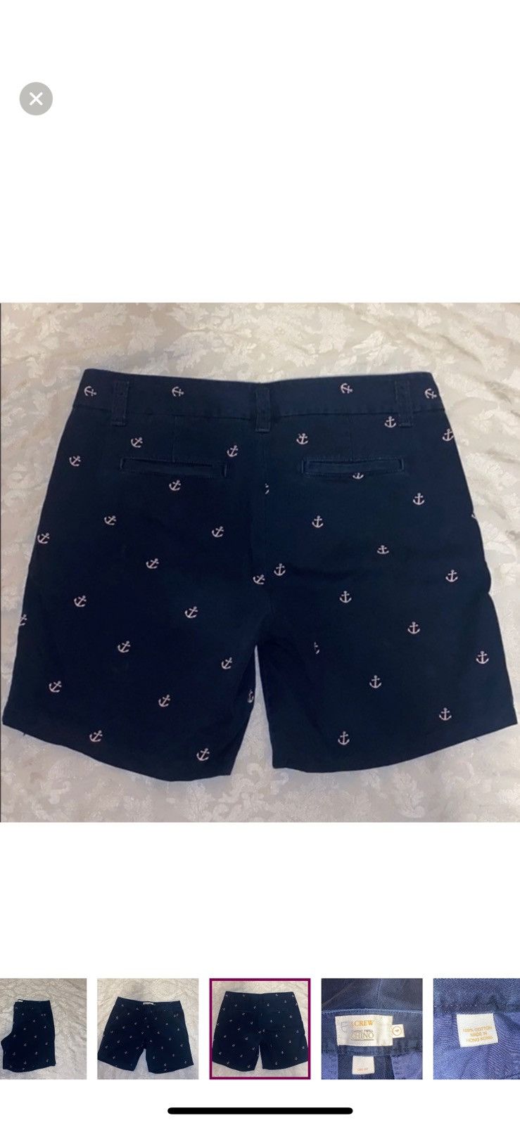 J.Crew J. Crew nautical blue chino shorts size 4 Size 27" / US 4 / IT 40 - 2 Thumbnail