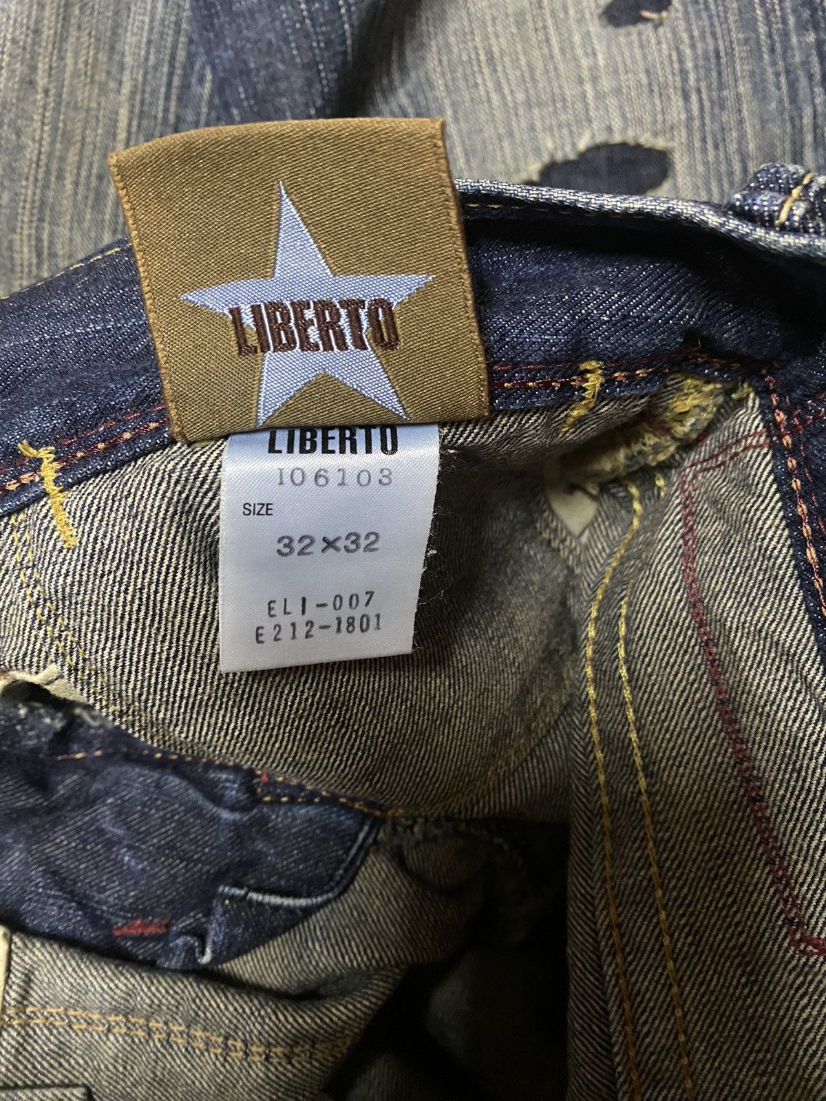 If Six Was Nine Japanese Brand Liberto Xxx Flare Distressed Denim Size US 33 - 14 Thumbnail