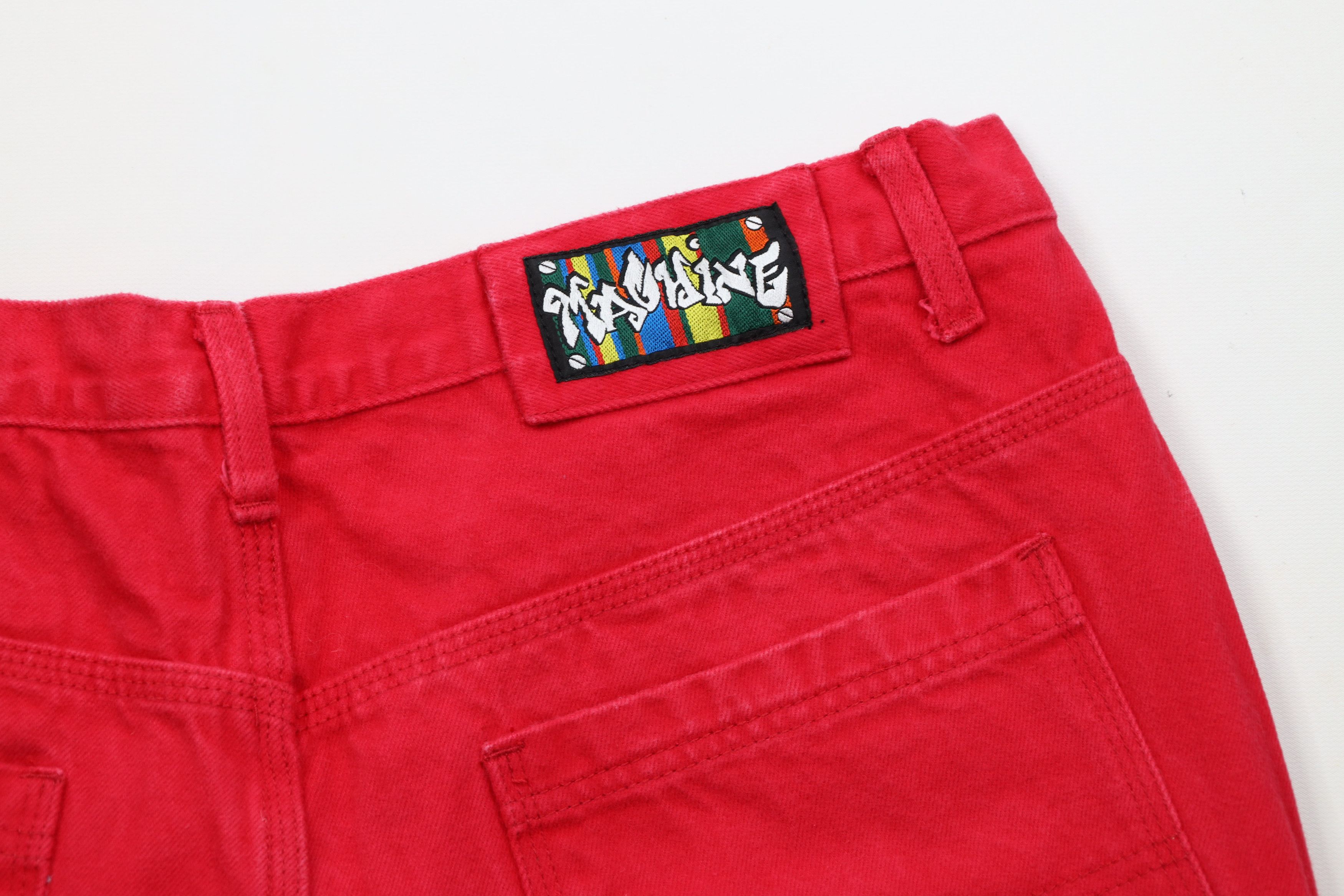 Vintage Vintage 90s Toy Machine Skateboard Denim Jean Shorts Red Size US 40 / EU 56 - 13 Thumbnail