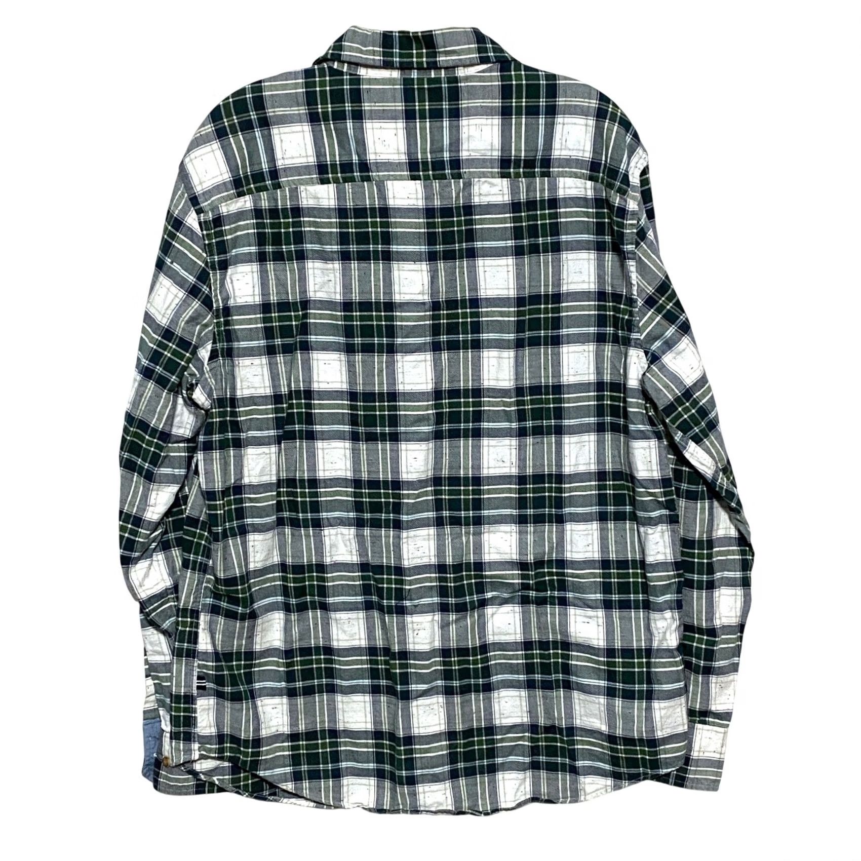 Nautica Nautica Slim Fit Flannel Green Plaid Button Shirt Mens L Garpcore Grunge Preppy Shirt Size US L / EU 52-54 / 3 - 3 Thumbnail