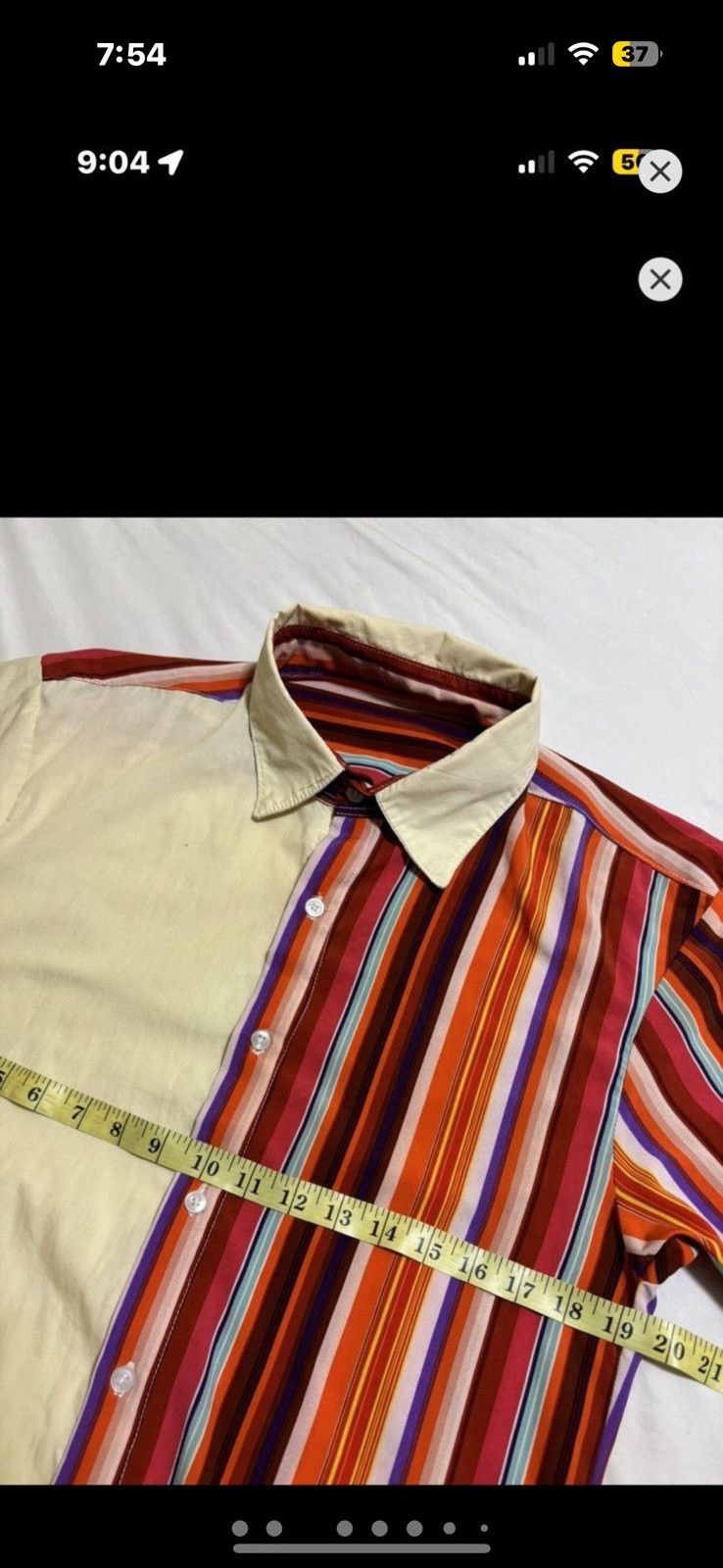 Vintage ***FINAL DROP***RARE 90s COLOUR BLOCK BUTTON UP S-M Size US M / EU 48-50 / 2 - 3 Thumbnail