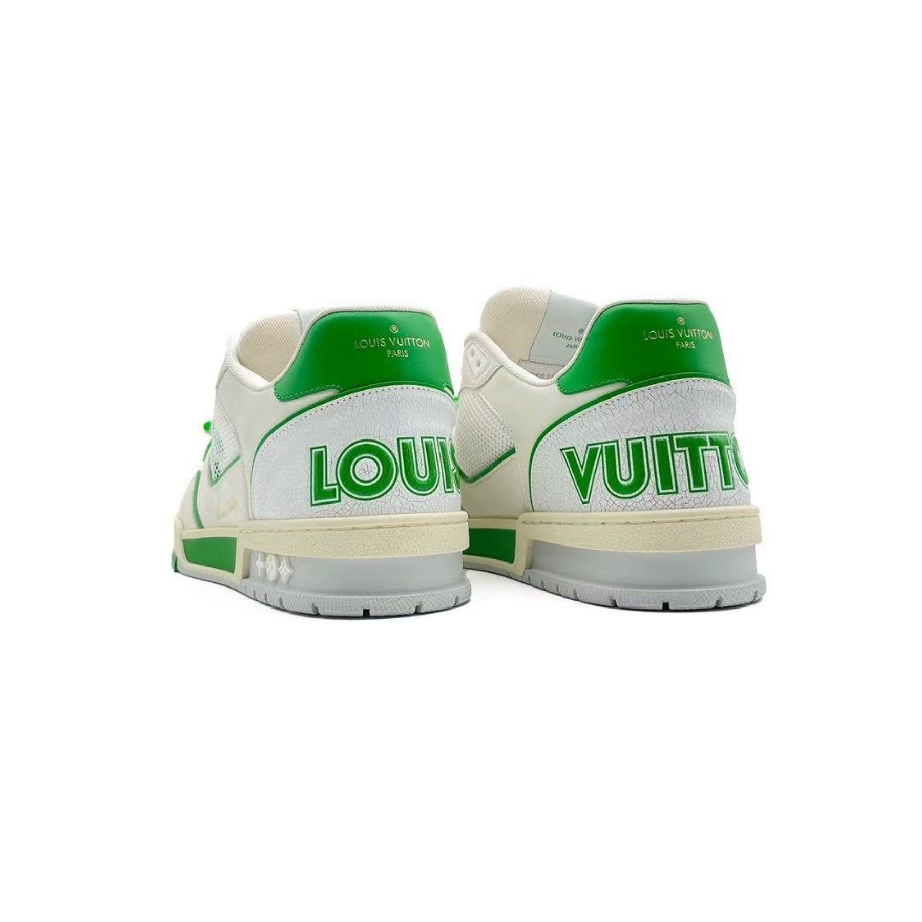 Louis Vuitton Louis Vuitton Green White Monogram Trainer Sneaker Size US 10 / EU 43 - 3 Thumbnail