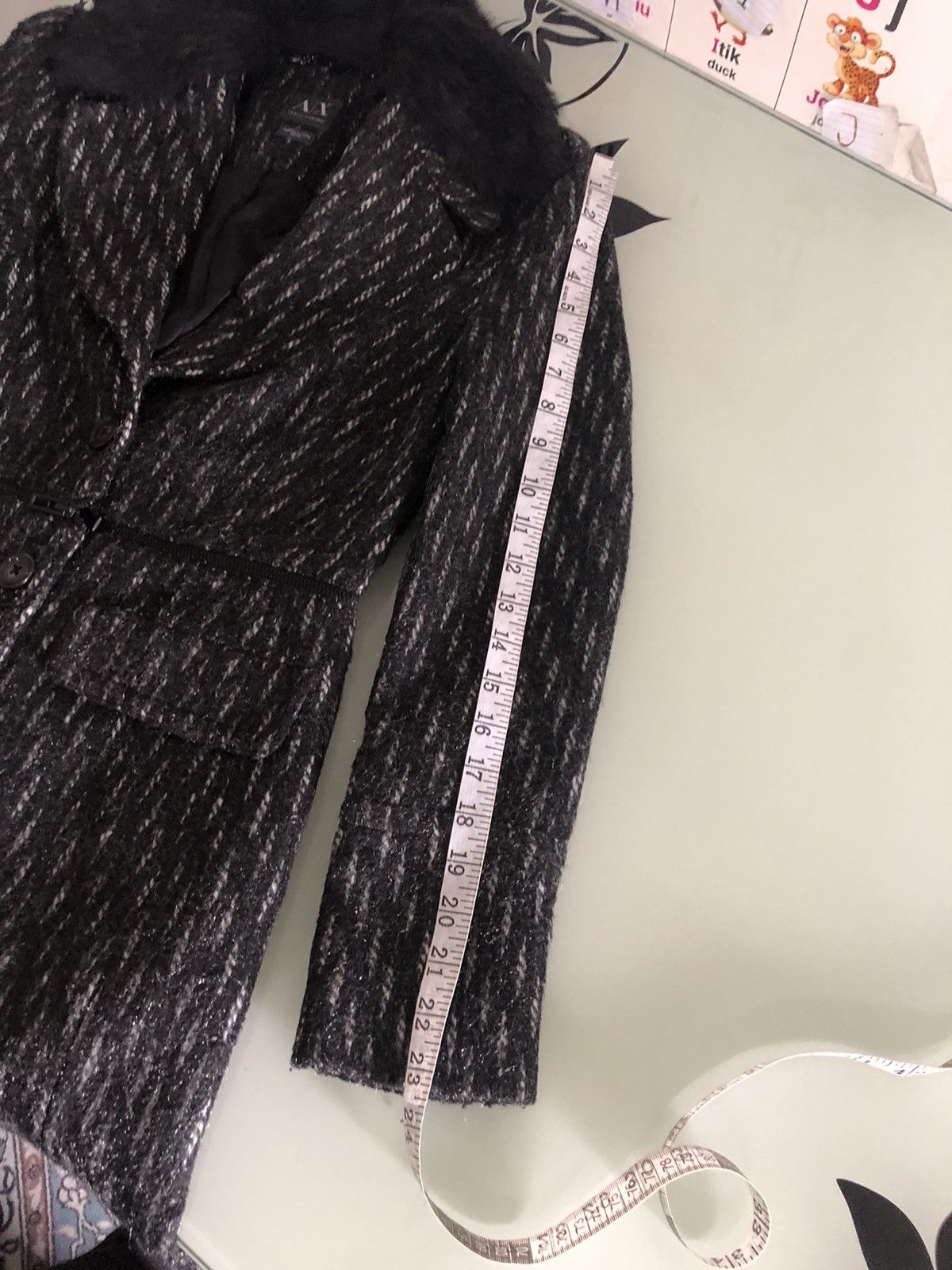 Armani Exchange Armani Exchange Collection Glen Plaid Wool Winter Coat Size XS / US 0-2 / IT 36-38 - 21 Thumbnail