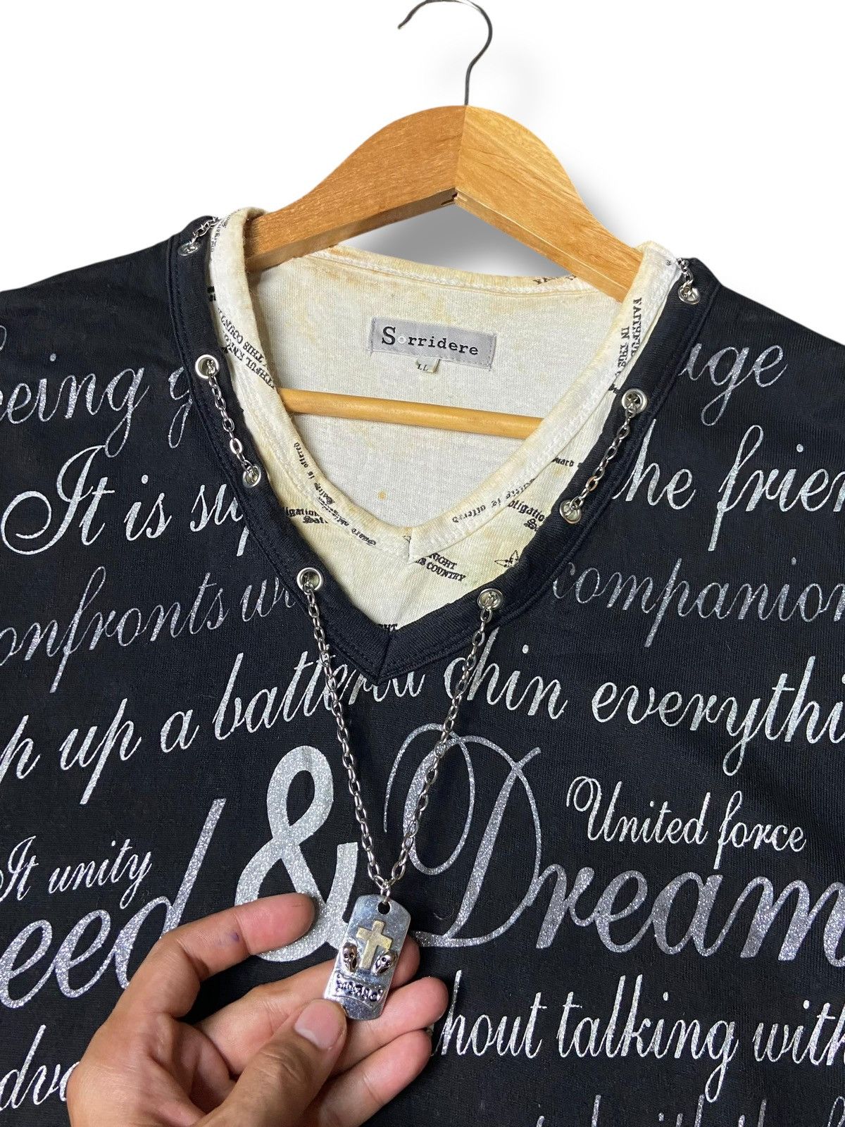 Japanese Brand × Seditionaries × Vintage Sorridere Seditionaries Punk Double Poem Long Sleeves (124) Size US L / EU 52-54 / 3 - 3 Thumbnail