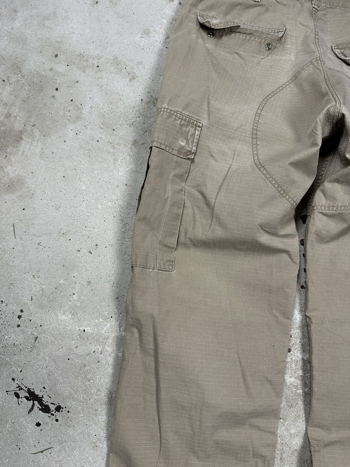 Carhartt Vintage Y2K Carhartt Baggy Distressed Reworked Cargo Pants Size US 33 - 12 Thumbnail