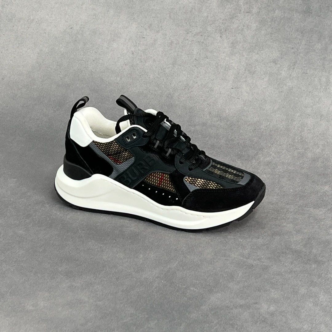 Burberry Burberry black logo leather sneakers men's 44 Size US 11 / EU 44 - 6 Thumbnail