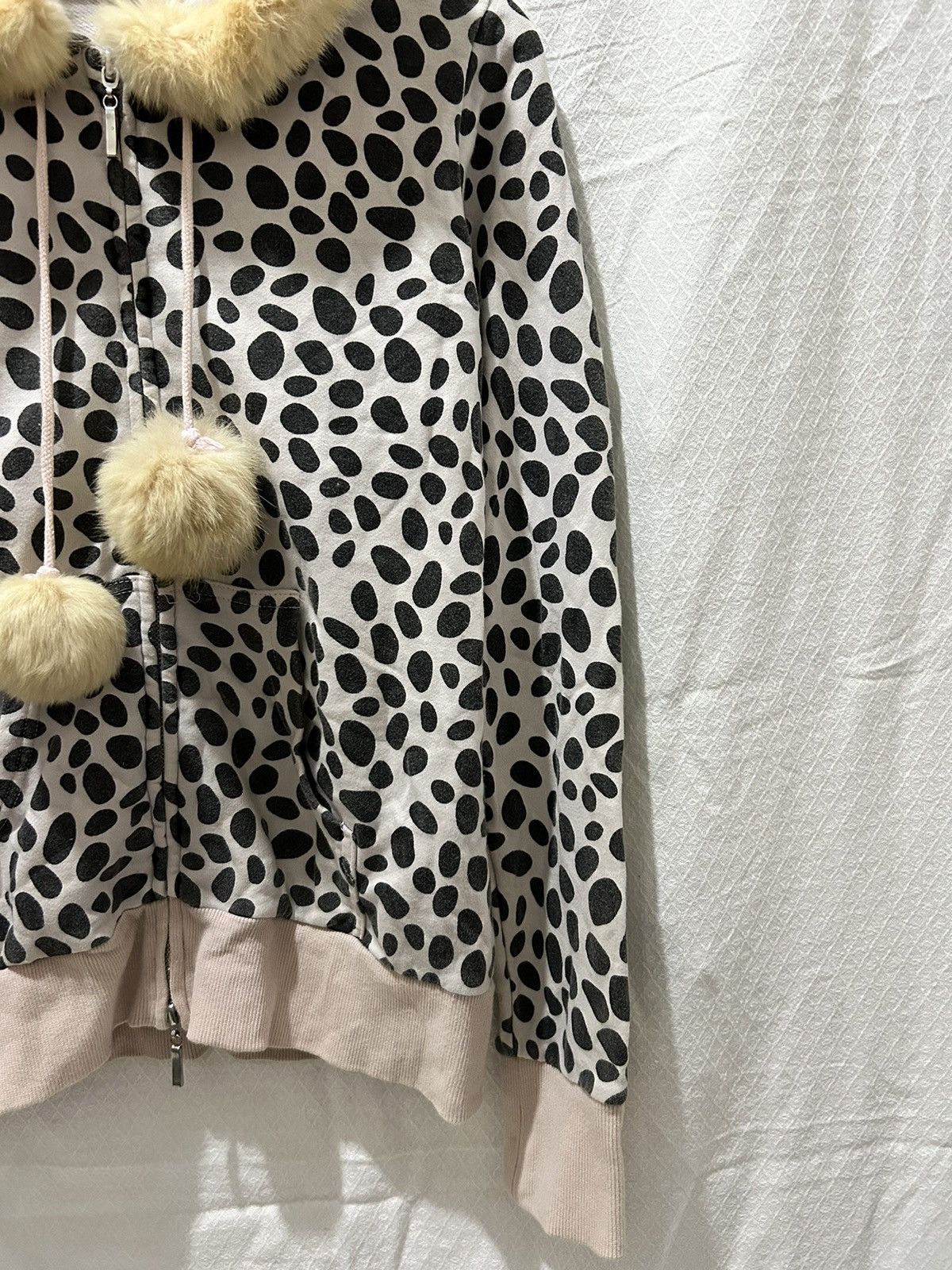 Japanese Brand Fur Zip Up Hoodie Dosch Polkadot lgb ifsixwasnine Size US L / EU 52-54 / 3 - 6 Thumbnail