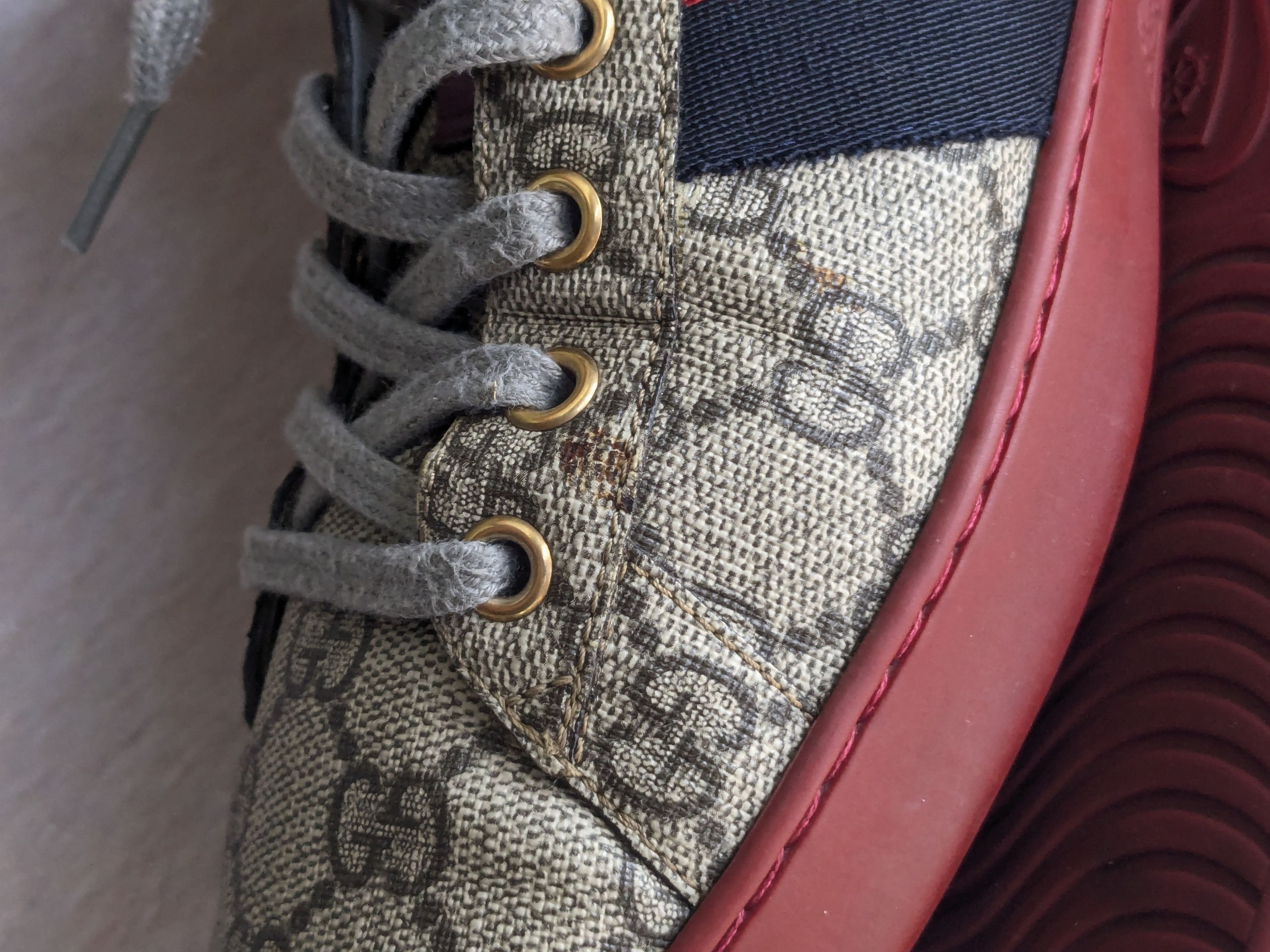 Gucci Gucci Ace Sneakers 10 Canvas Monogram Supreme Low Tops Size US 10 / EU 43 - 10 Thumbnail