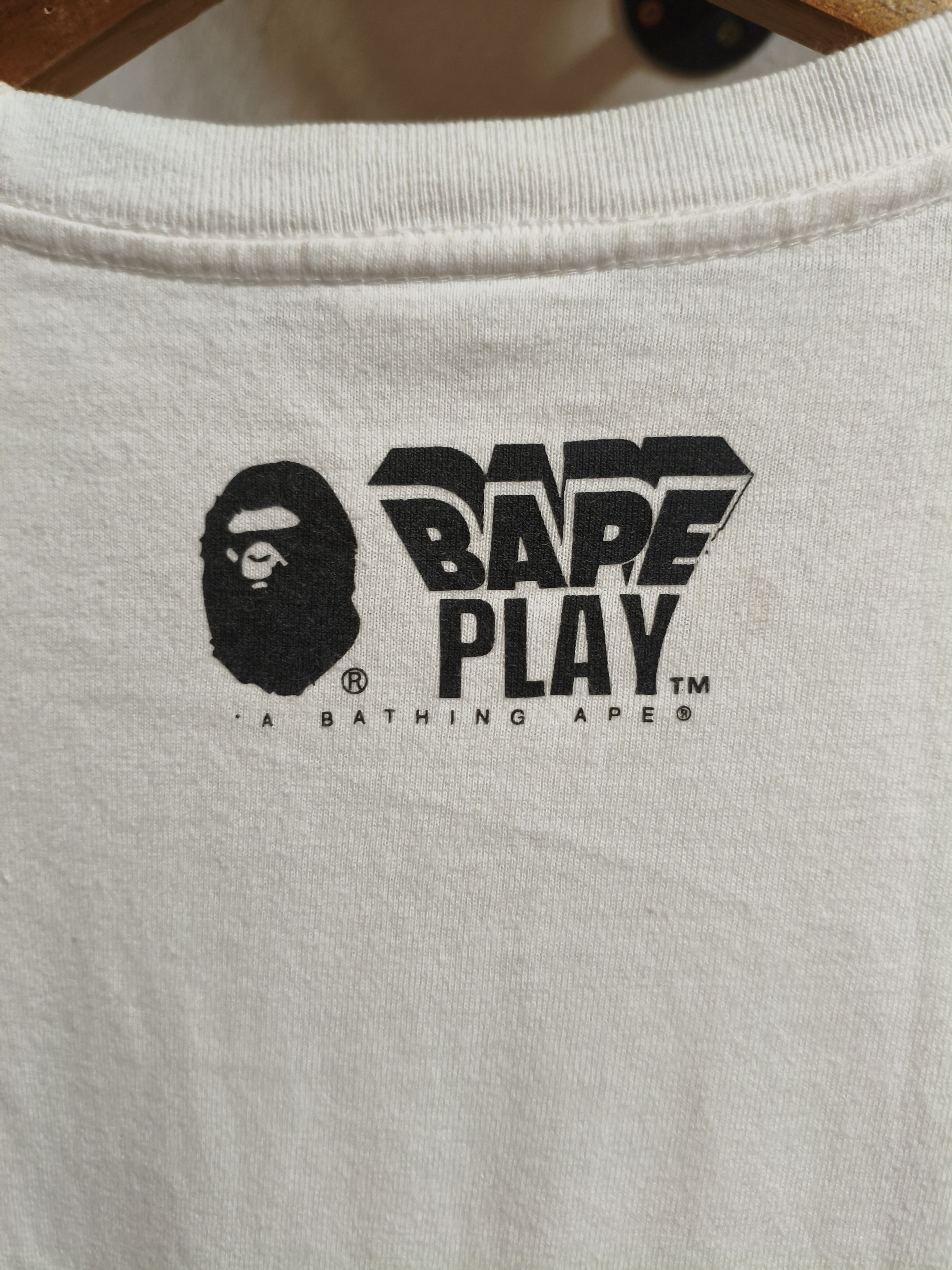 Bape Bape medicom toy bape play college tee Size US L / EU 52-54 / 3 - 3 Thumbnail