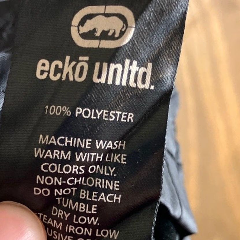Ecko Unltd. VINTAGE Ecko Unltd Jacket Windbreaker Mens M Black White Y2K Full Zip Long Sleeve Casual Streetwear Shirt Jacket Size US M / EU 48-50 / 2 - 7 Thumbnail