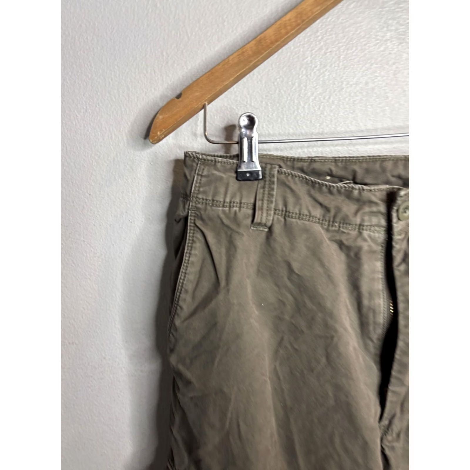 J.Crew VINTAGE J.CREW Cargo Pants Mens 30x30 Olive Green Lined Utility Pockets Cotton Warm Size US 30 / EU 46 - 2 Thumbnail