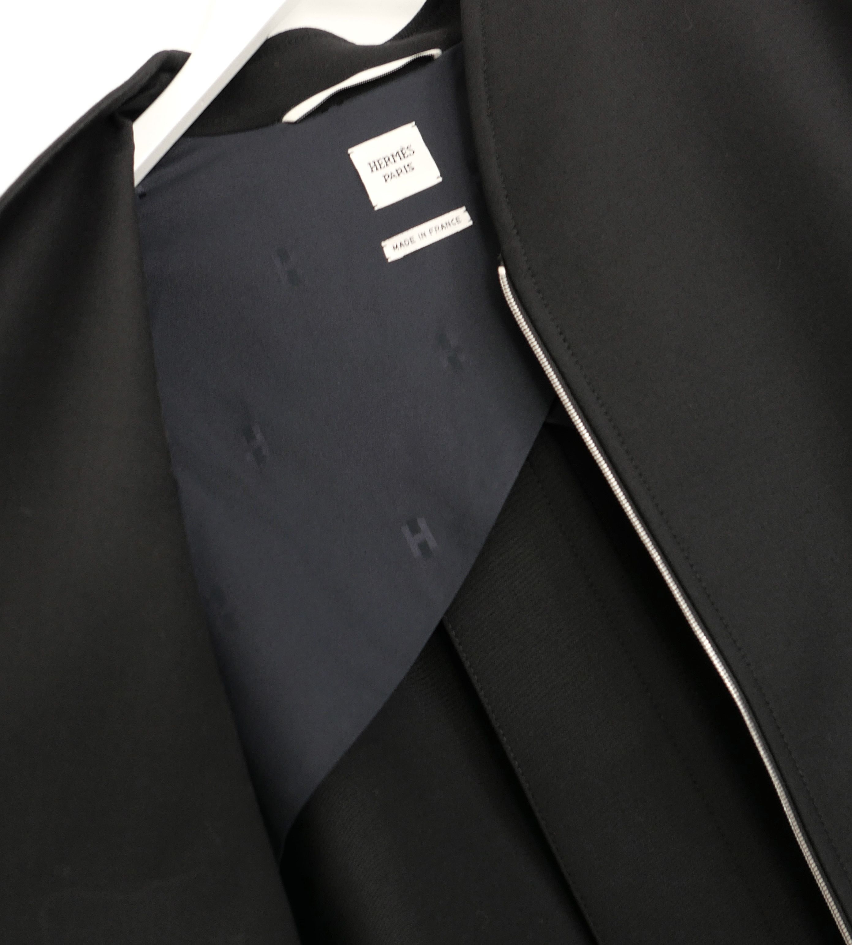 Hermes Hermes Black Wool Chaine D'Ancre Zip Jacket Size XS / US 0-2 / IT 36-38 - 6 Thumbnail