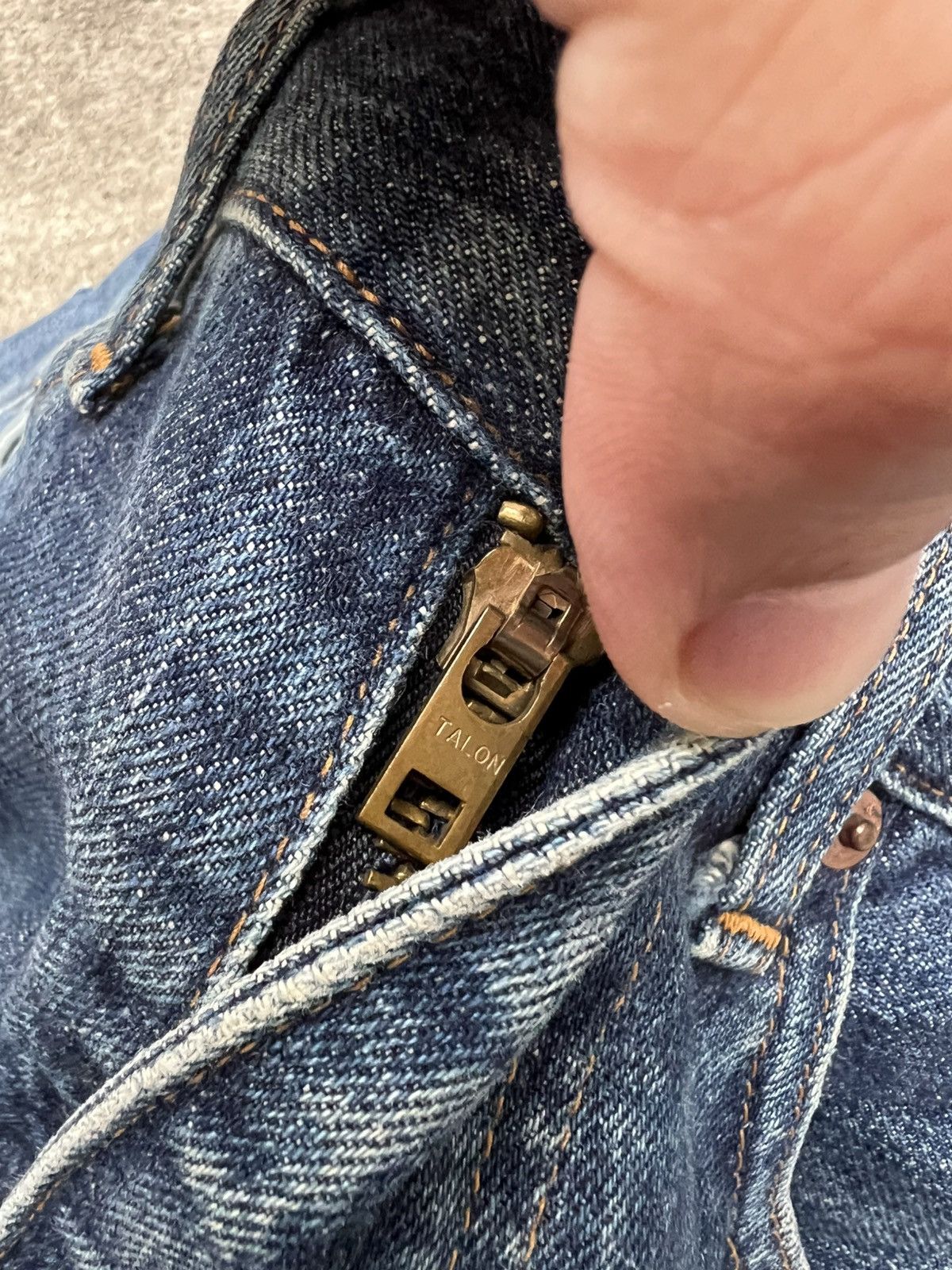 Levi's Vintage 90’s Levis 504Z Big E Selvedge Distressed Jean Size US 28 / EU 44 - 15 Thumbnail