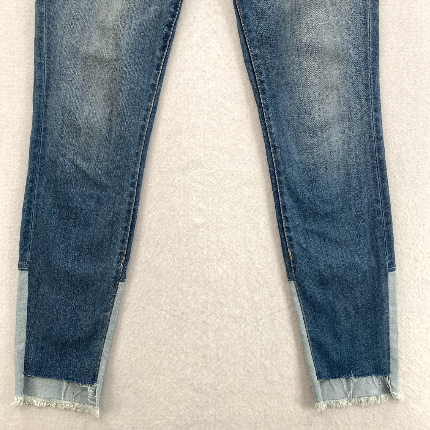 Vintage Pilcro and the Letterpress Script Women's 28 Medium Distressed Blue Denim Jeans Size 28" / US 6 / IT 42 - 3 Thumbnail