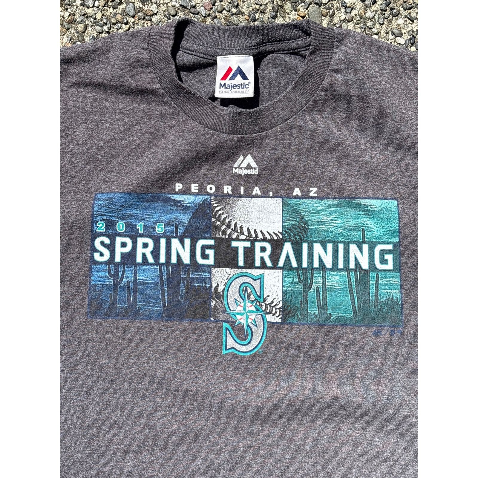 Majestic Seattle Mariners Spring Training 2015 Majestic grey L shirt Size US L / EU 52-54 / 3 - 2 Thumbnail