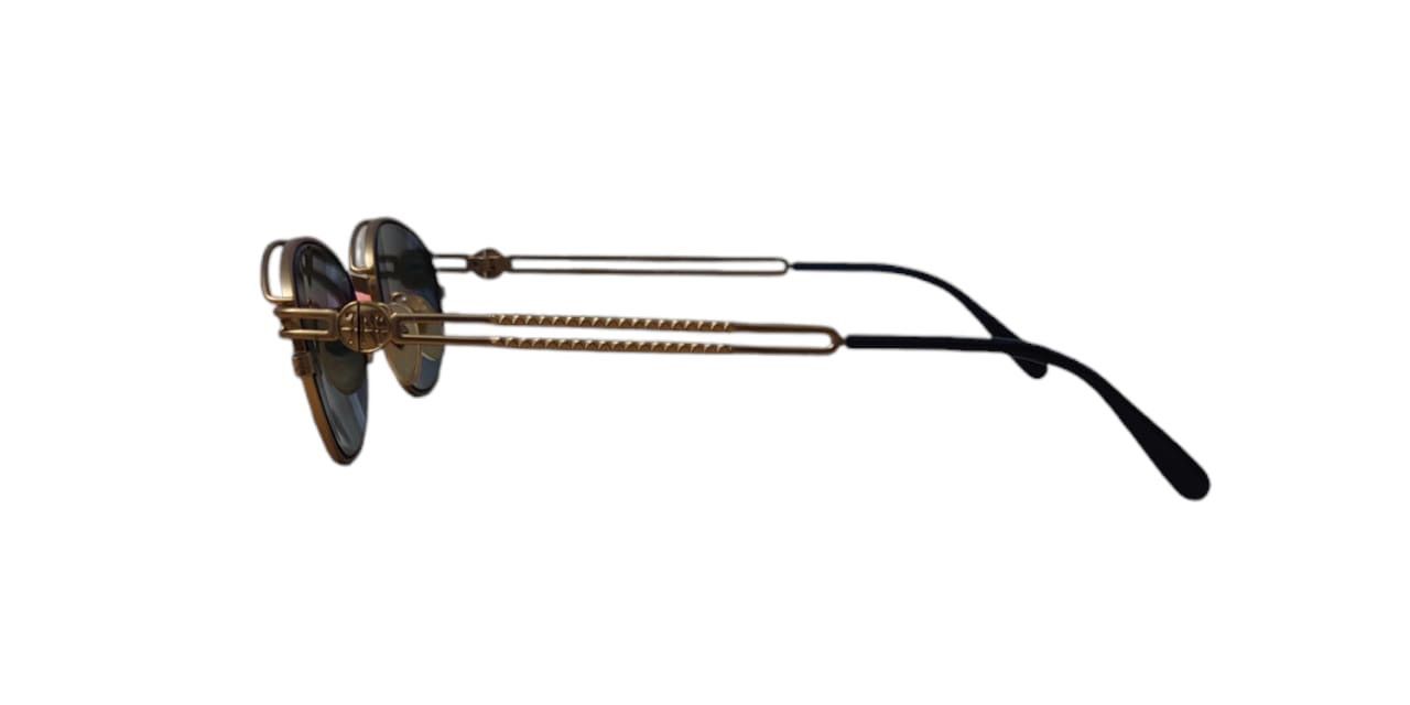 Jean Paul Gaultier Vintage Jean Paul Gaultier 58-6104 Gold Frame Sunglasses Size ONE SIZE - 4 Thumbnail