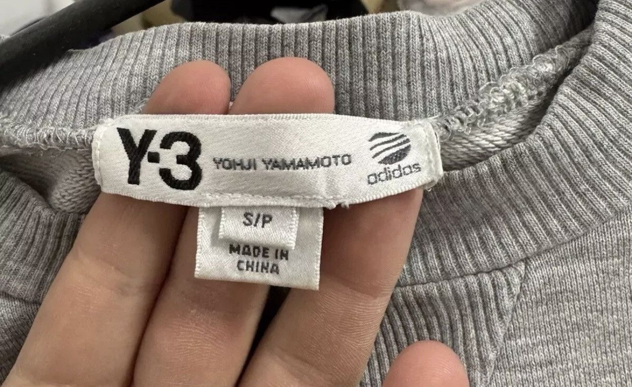 Adidas × Y-3 × Yohji Yamamoto Adidas Y-3 Yohji Yamamoto Grey Sweatshirt Big Logo Size US S / EU 44-46 / 1 - 4 Thumbnail