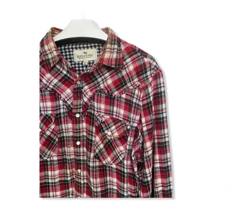 Japanese Brand Japanese Brand Alphasophy plaid Tartan Button Down Shirt Size US S / EU 44-46 / 1 - 2 Thumbnail