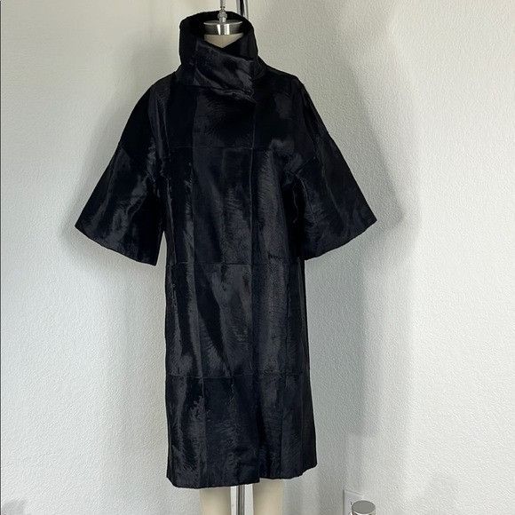 Marni Marni Agnello Lamb Silk Lined Patch Leather Fur Midi Cape Hi Size M / US 6-8 / IT 42-44 - 2 Thumbnail