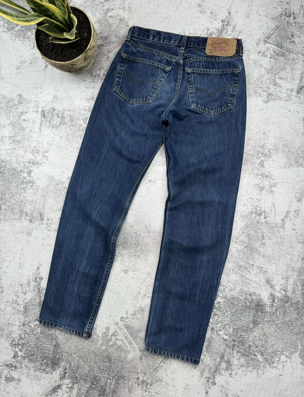 Levi's Vintage 90S Stright Levis 501 Classic Basic USA Denim Jeans Size US 31 - 3 Thumbnail